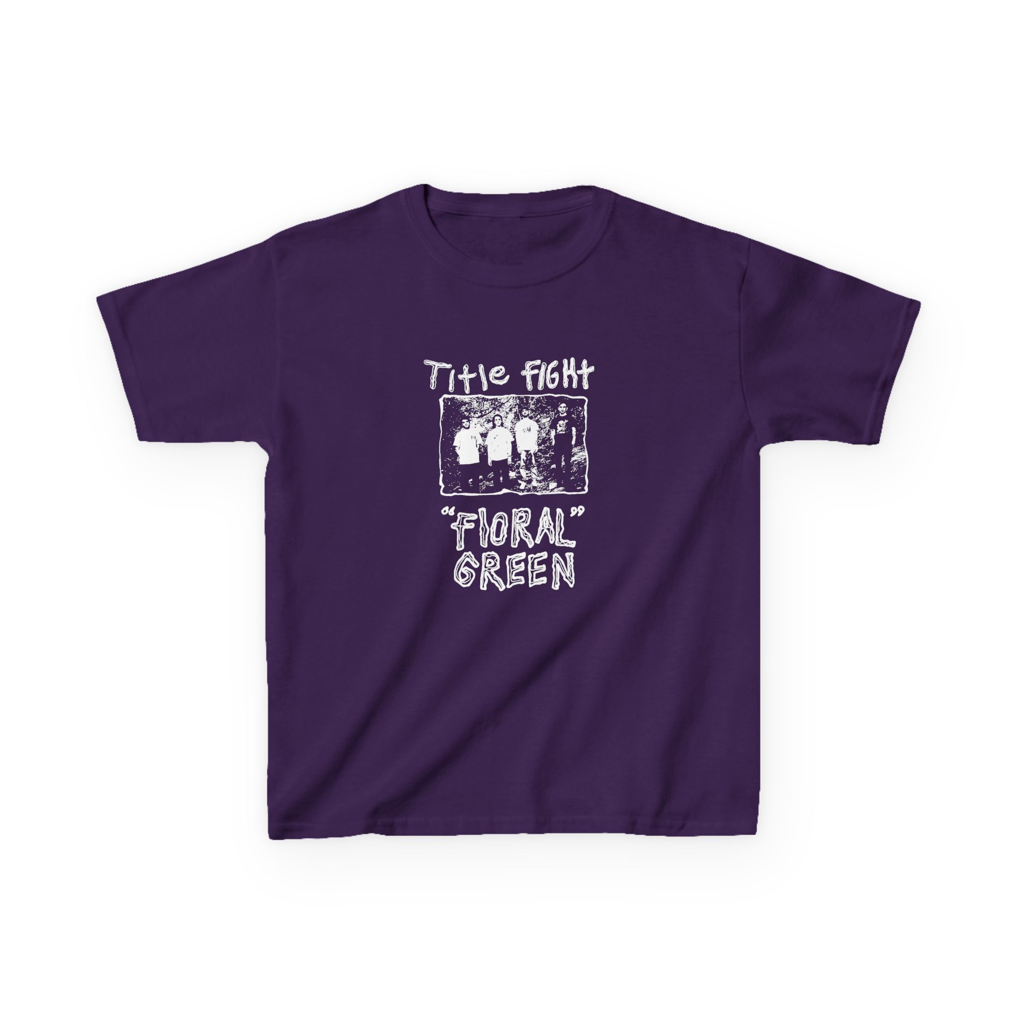 Kids Cold Cuts Title Fight Floral Green Promo Heavy Cotton™ Tee - Image 17