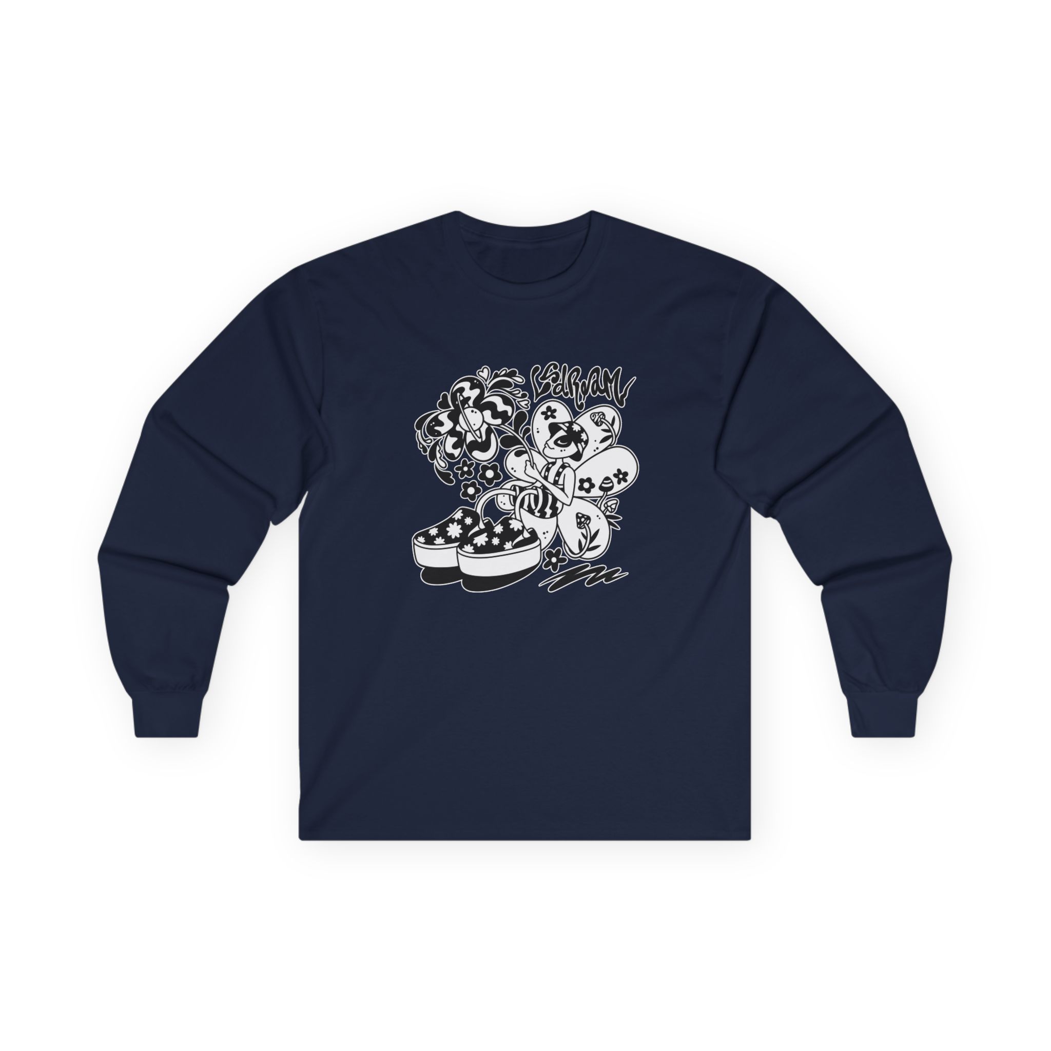 Lsdream Intergalactic Bloom Unisex Ultra Cotton Long Sleeve Tee - Image 11