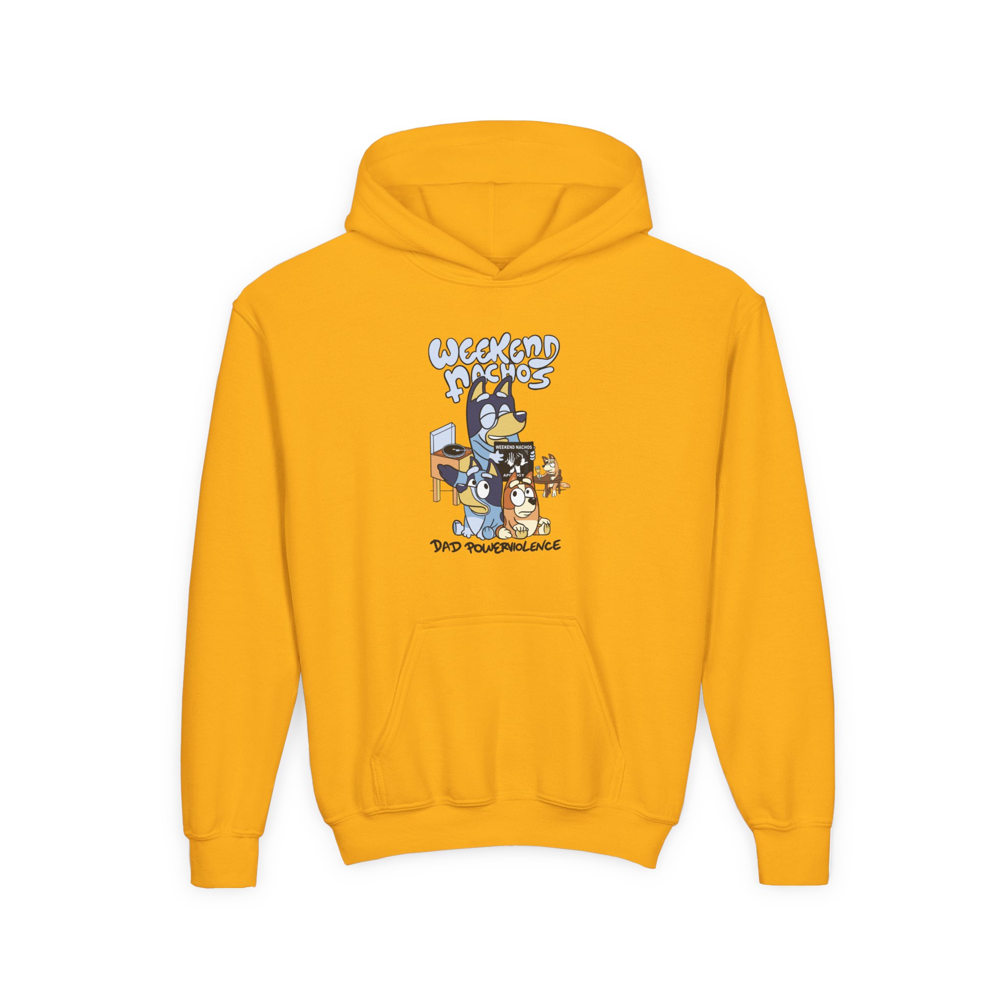 Youth Weekend Nachos Heavy Blend Hooded Sweatshirt - Image 5