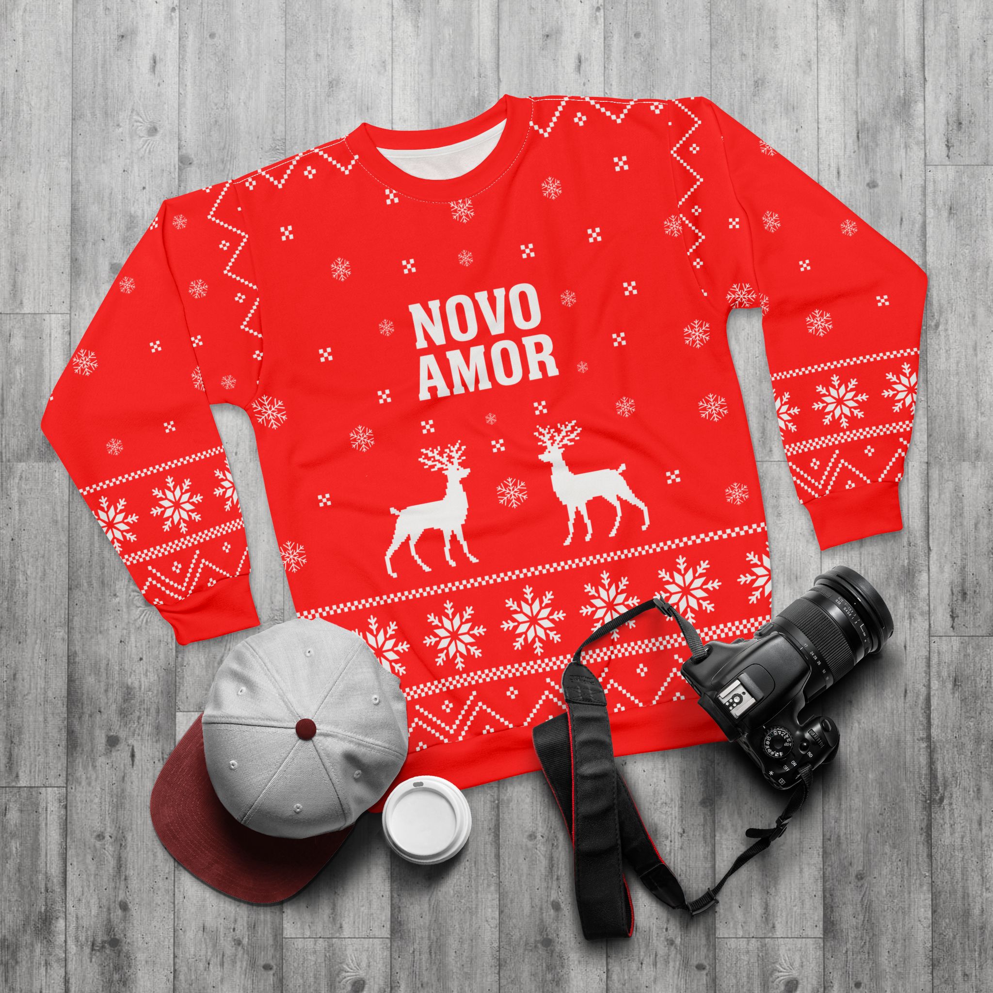 Novo Amor Unisex Sweatshirt (AOP) - Image 5