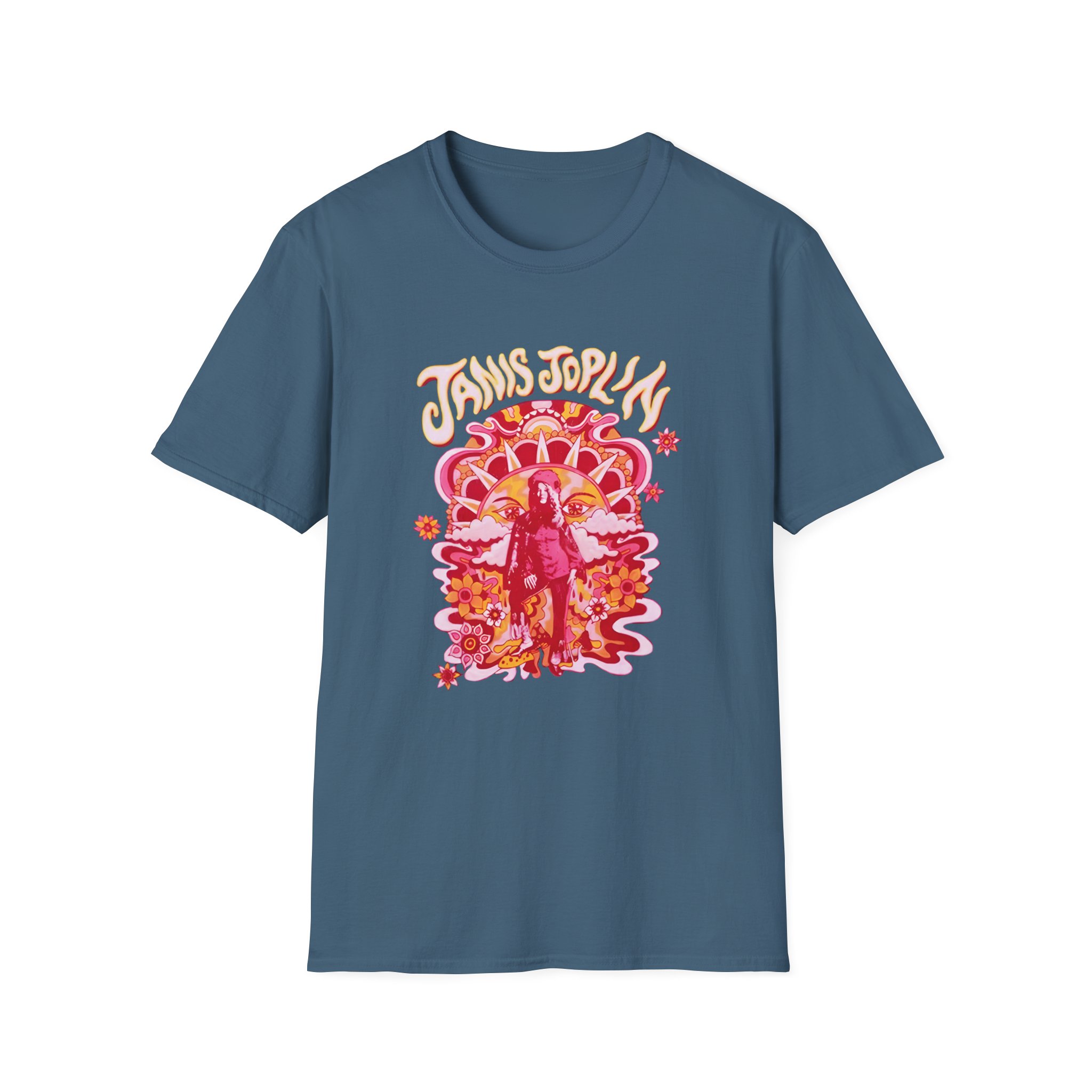 Janis Joplin Groovy Unisex Softstyle T-shirt - Image 11