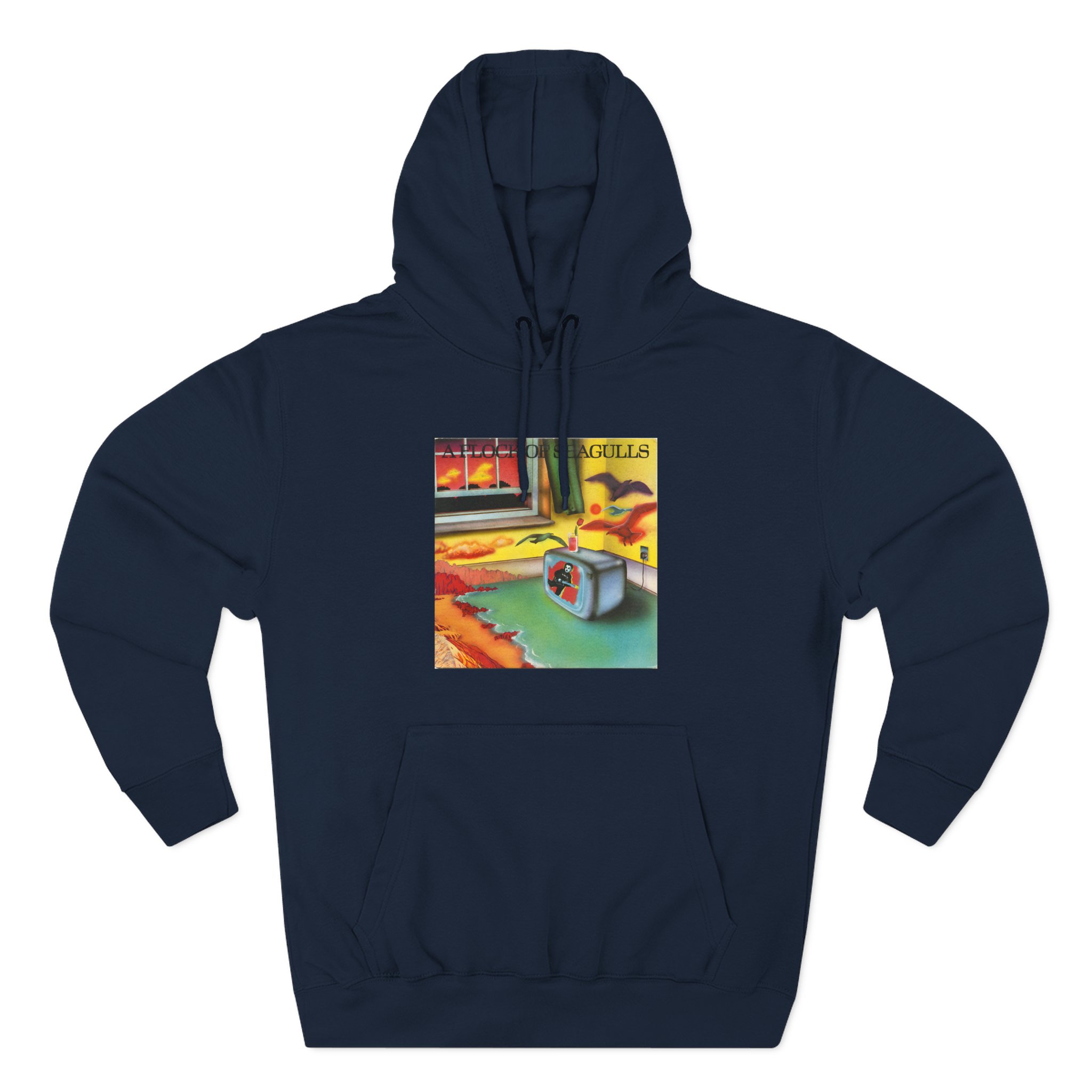 A Flock of Seagulls Original Album Cover Three-Panel Fleece Hoodie - Image 7
