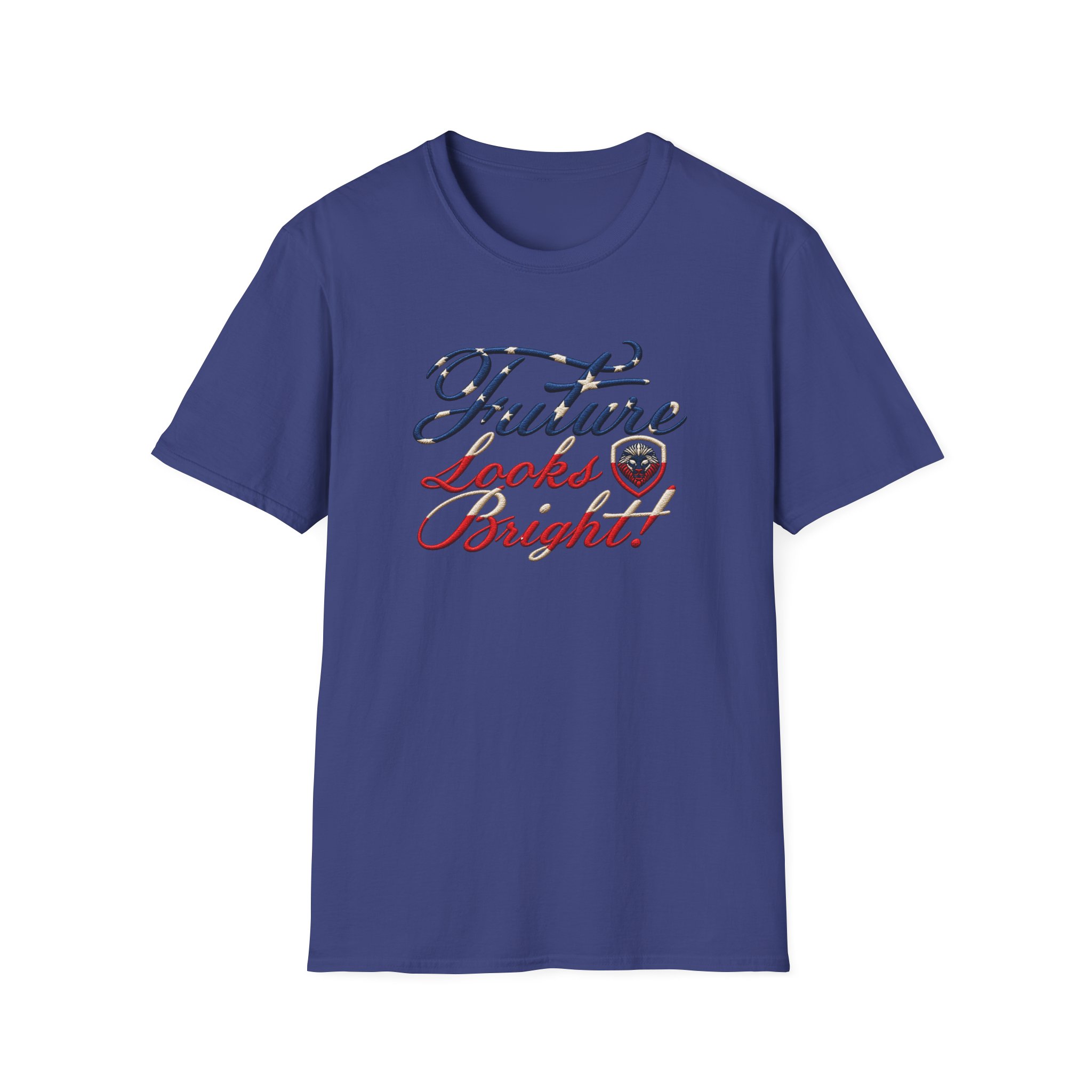 Valuetainment Flb Flag Script Unisex Softstyle T-Shirt - Image 13