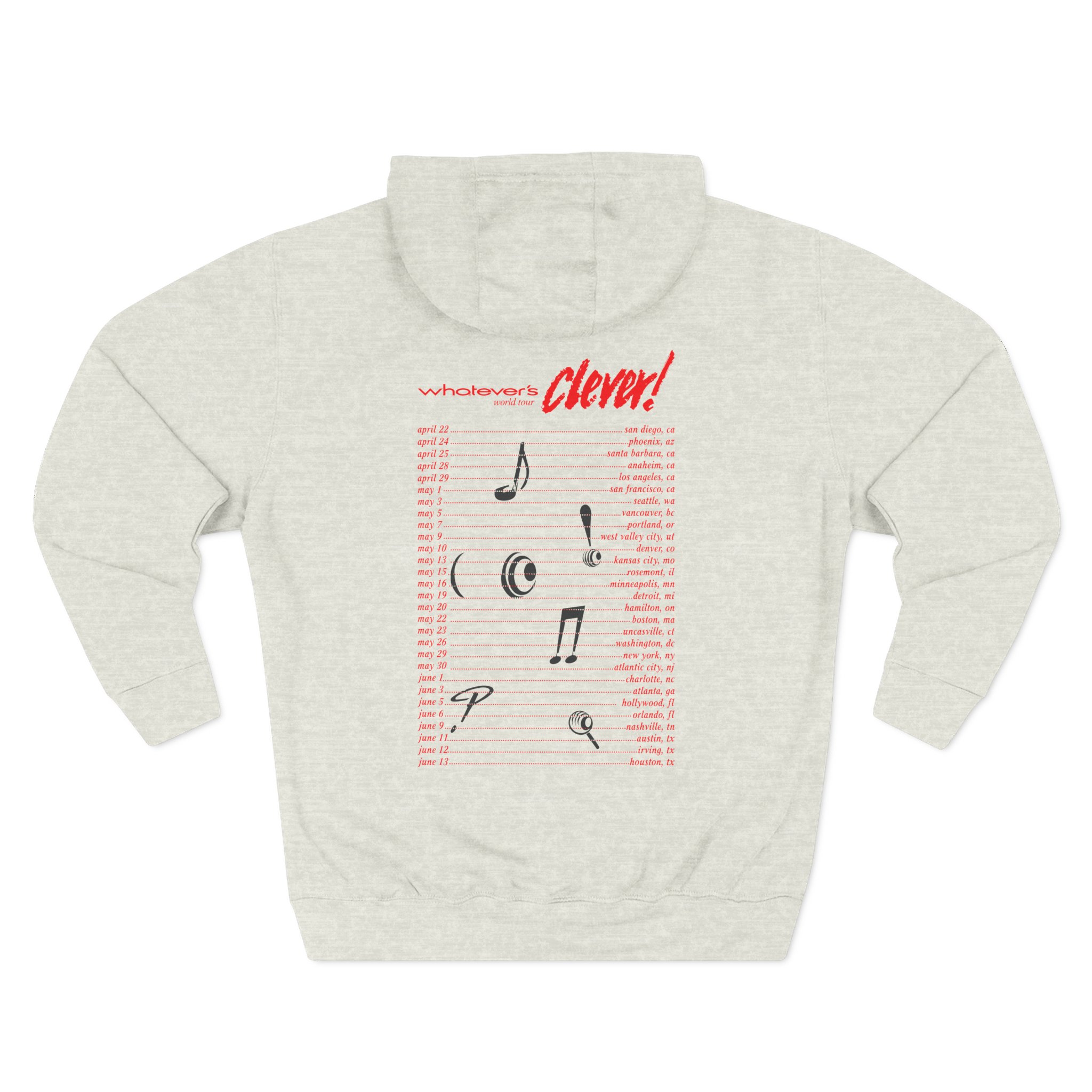 Charlie Puth Whatever's Clever! 2026 Three-Panel Fleece Hoodie - Image 10