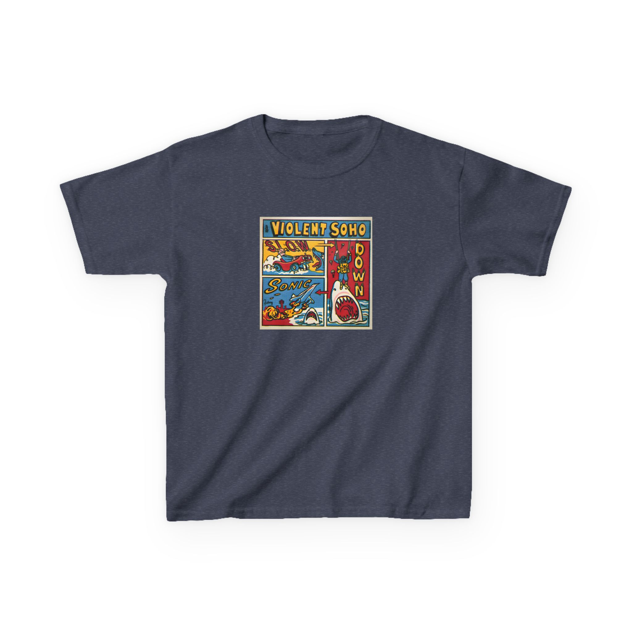Violent Soho Slow Down Sonic Kids Heavy Cotton™ Tee - Image 25