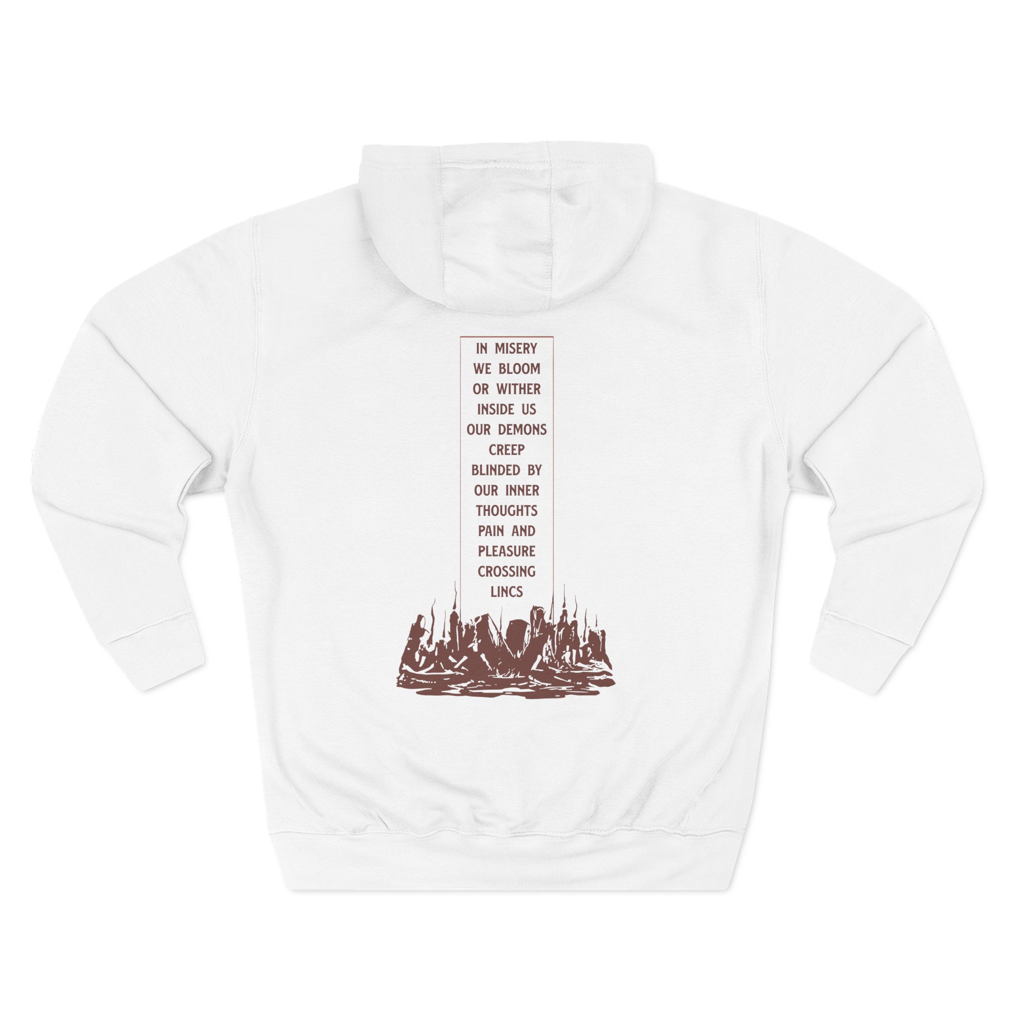 Angelmaker Exit Signs Three-Panel Fleece Hoodie - Image 2