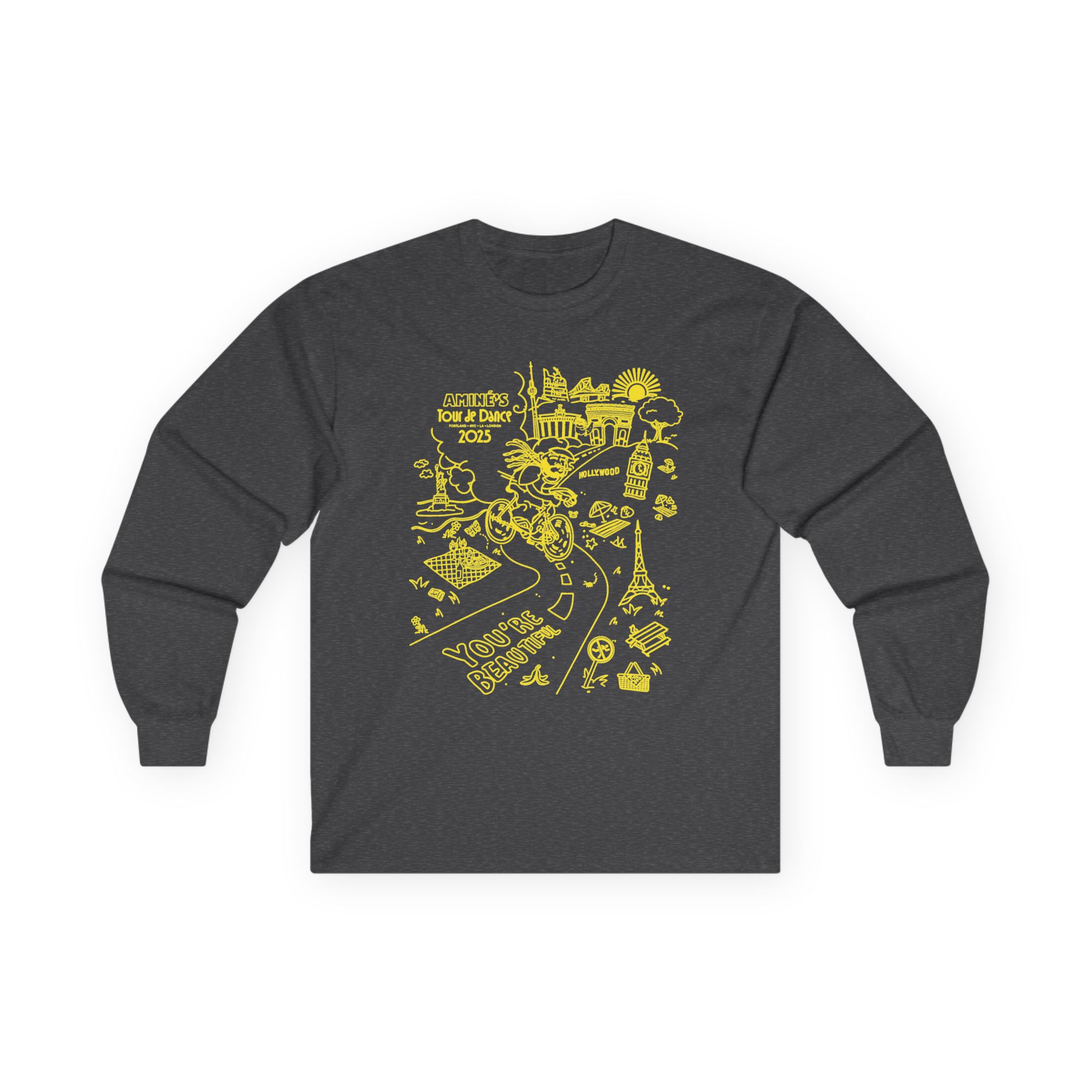 Aminé You're Beautiful Tour Unisex Ultra Cotton Long Sleeve Tee - Image 9