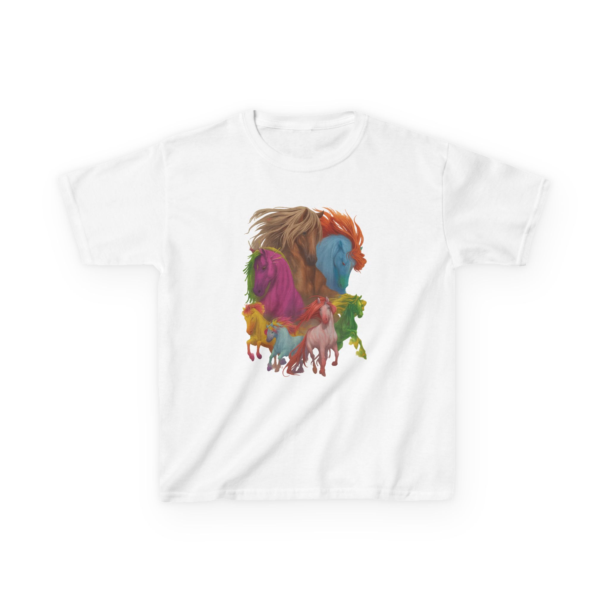 Dropout Dimension 20 The Seven Magic Horse Kids Heavy Cotton™ Tee - Image 3