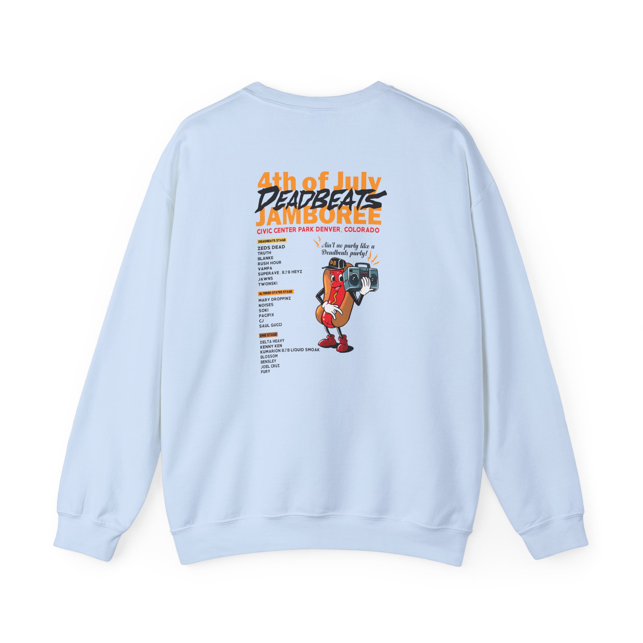 Deadbeats Jamboree Hot Dog Unisex Heavy Blend™ Crewneck Sweatshirt - Image 6
