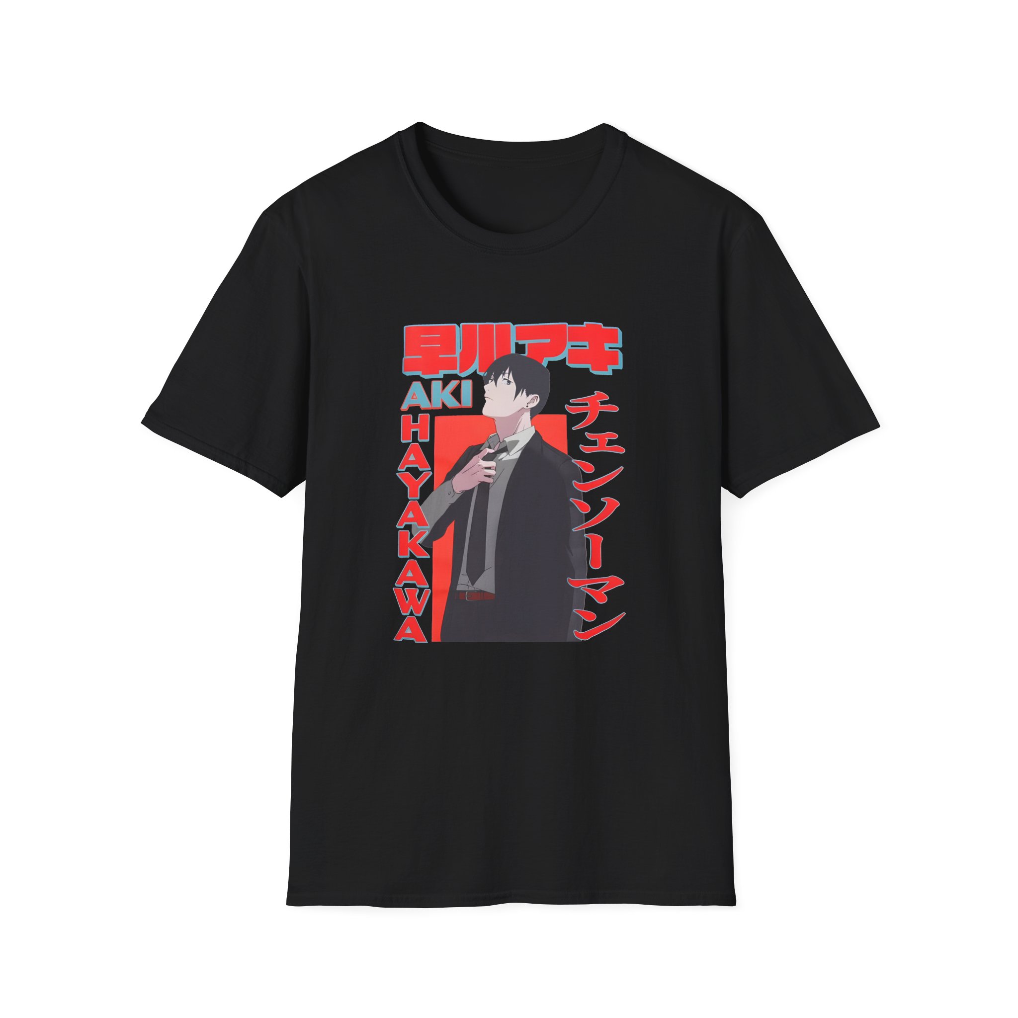 Chainsaw Man Aki Name Unisex Softstyle T-Shirt