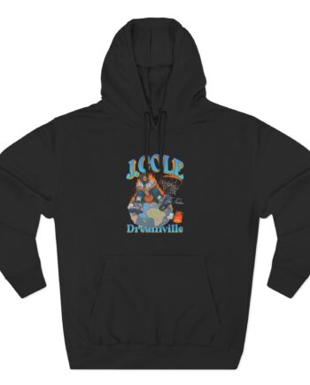 J Cole "Dreamville World" Three-Panel Fleece Hoodie