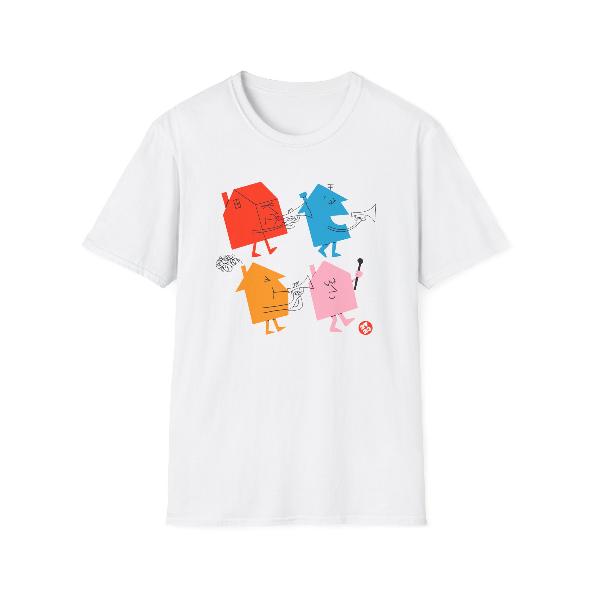 Love on Tour 4 Houses Raglan Unisex Softstyle T-Shirt