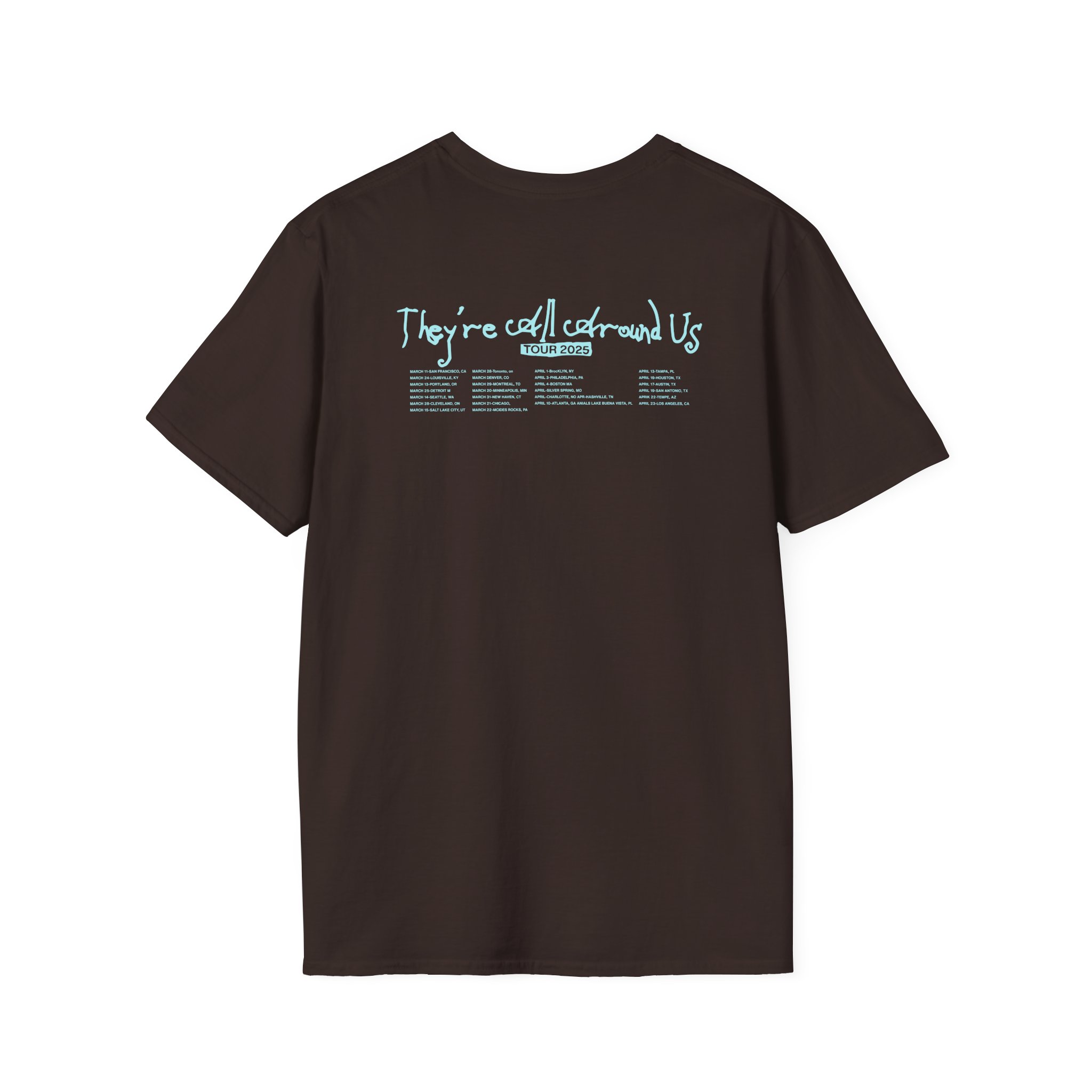 Poppy They Are All Around Us Tour Unisex Softstyle T-Shirt - Image 4