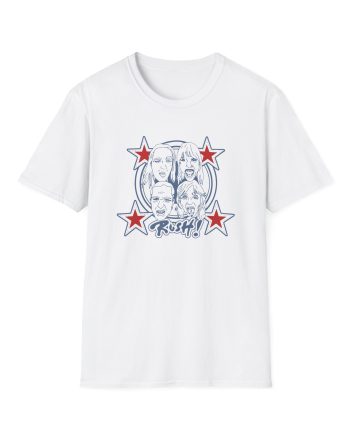 Maneskin RUSH! Faces & Red Starz Unisex Softstyle T-Shirt