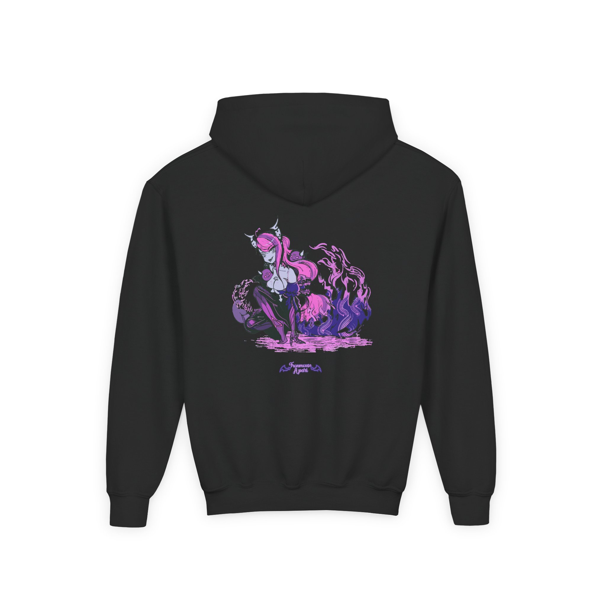 Ironmouse Underworld Goddess Youth Heavy Blend Hooded Sweatshirt - Image 2