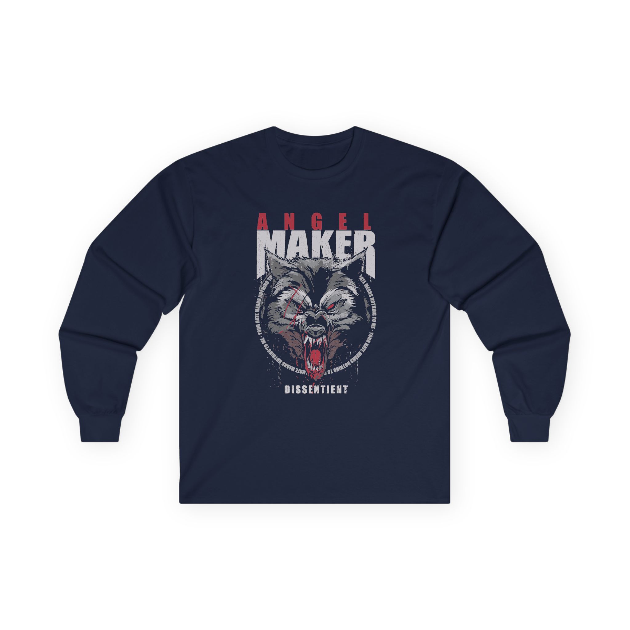 Angelmaker Battle Wolf Unisex Ultra Cotton Long Sleeve Tee - Image 7