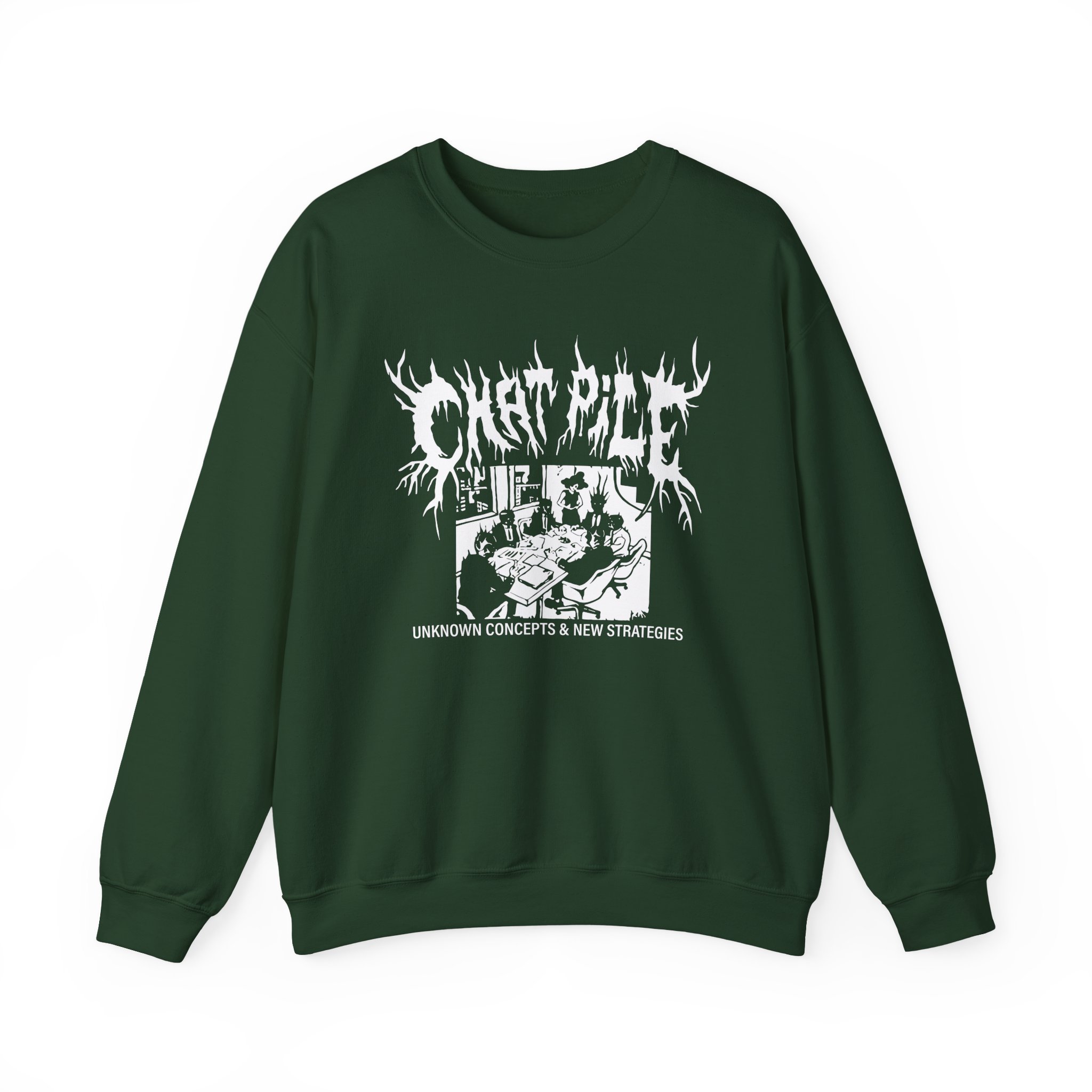 Chat Pile Show Poster Los Angeles Unisex Heavy Blend™ Crewneck Sweatshirt - Image 7