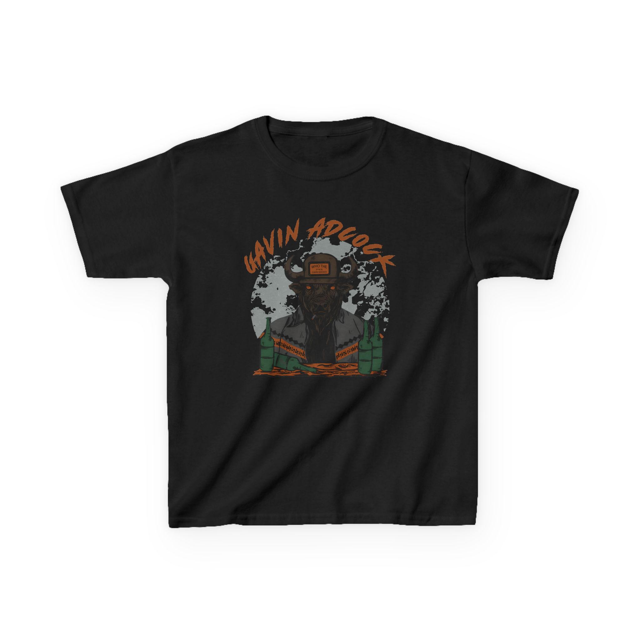Gavin Adcock Graphite Bull Kids Heavy Cotton™ Tee