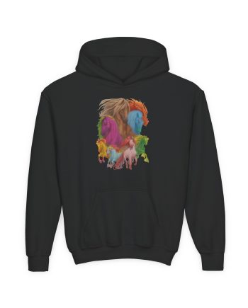 Dropout Dimension 20 The Seven Magic Horse Youth Heavy Blend Hooded Sweatshirt