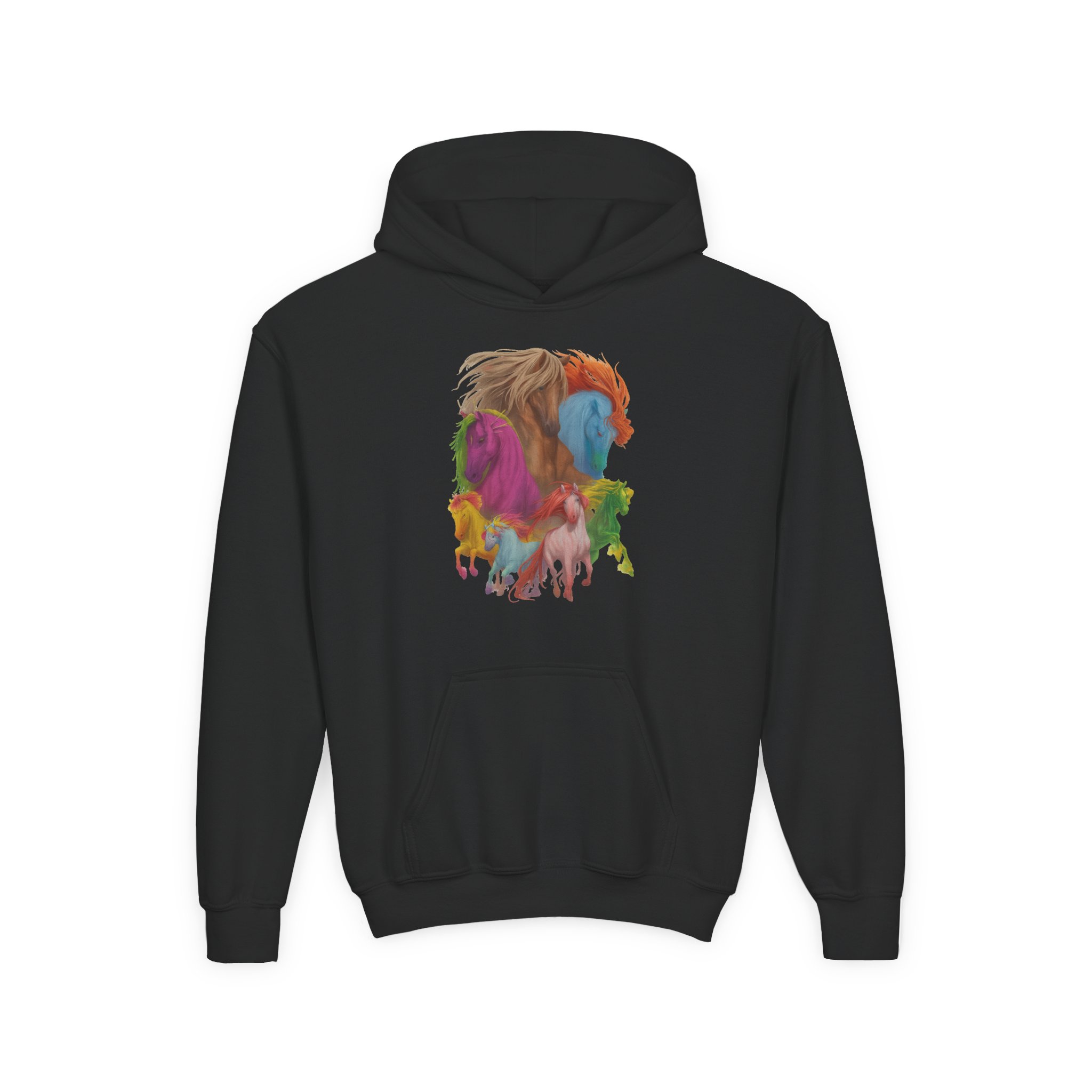 Dropout Dimension 20 The Seven Magic Horse Youth Heavy Blend Hooded Sweatshirt