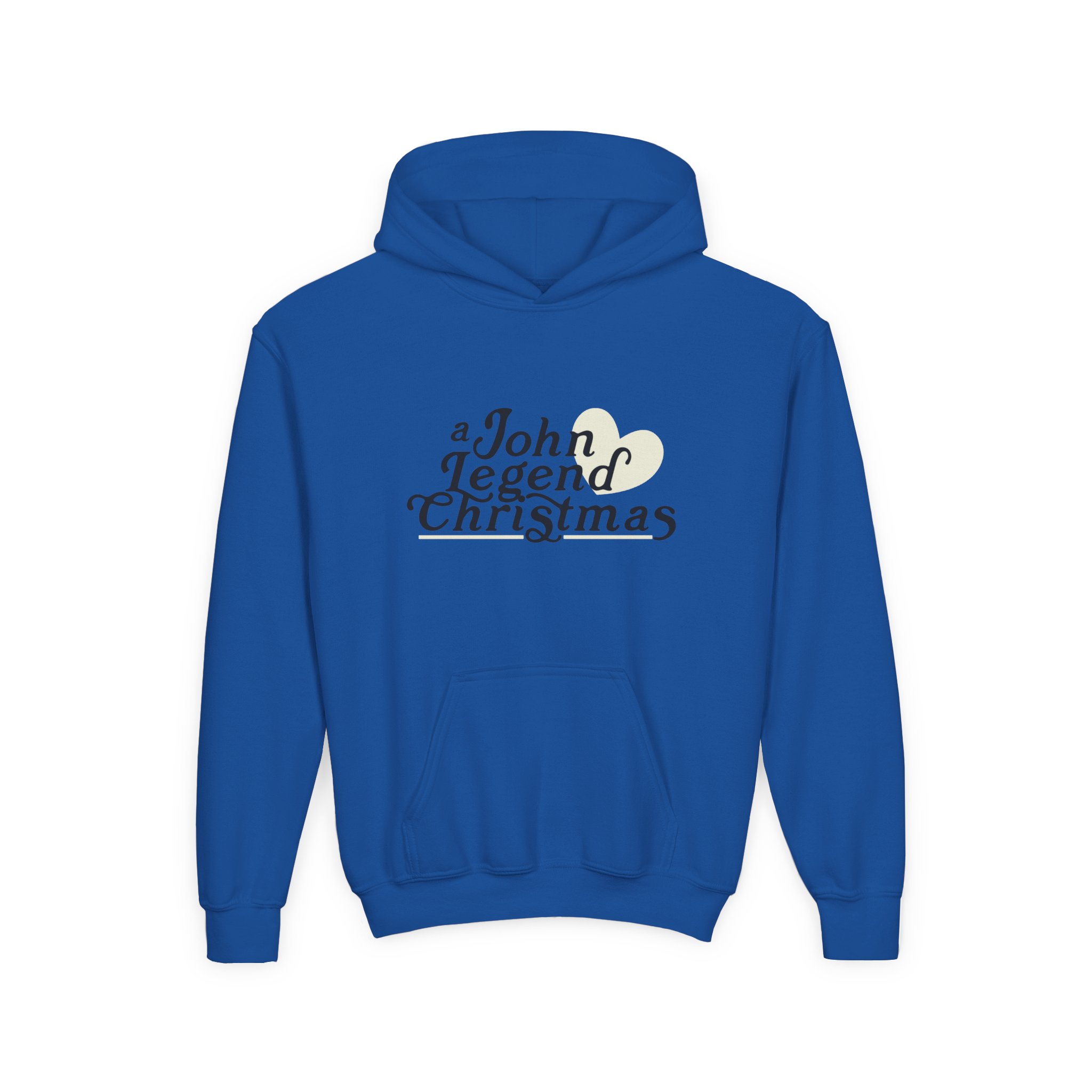 John Legend Christmas Youth Heavy Blend Hooded Sweatshirt - Image 17