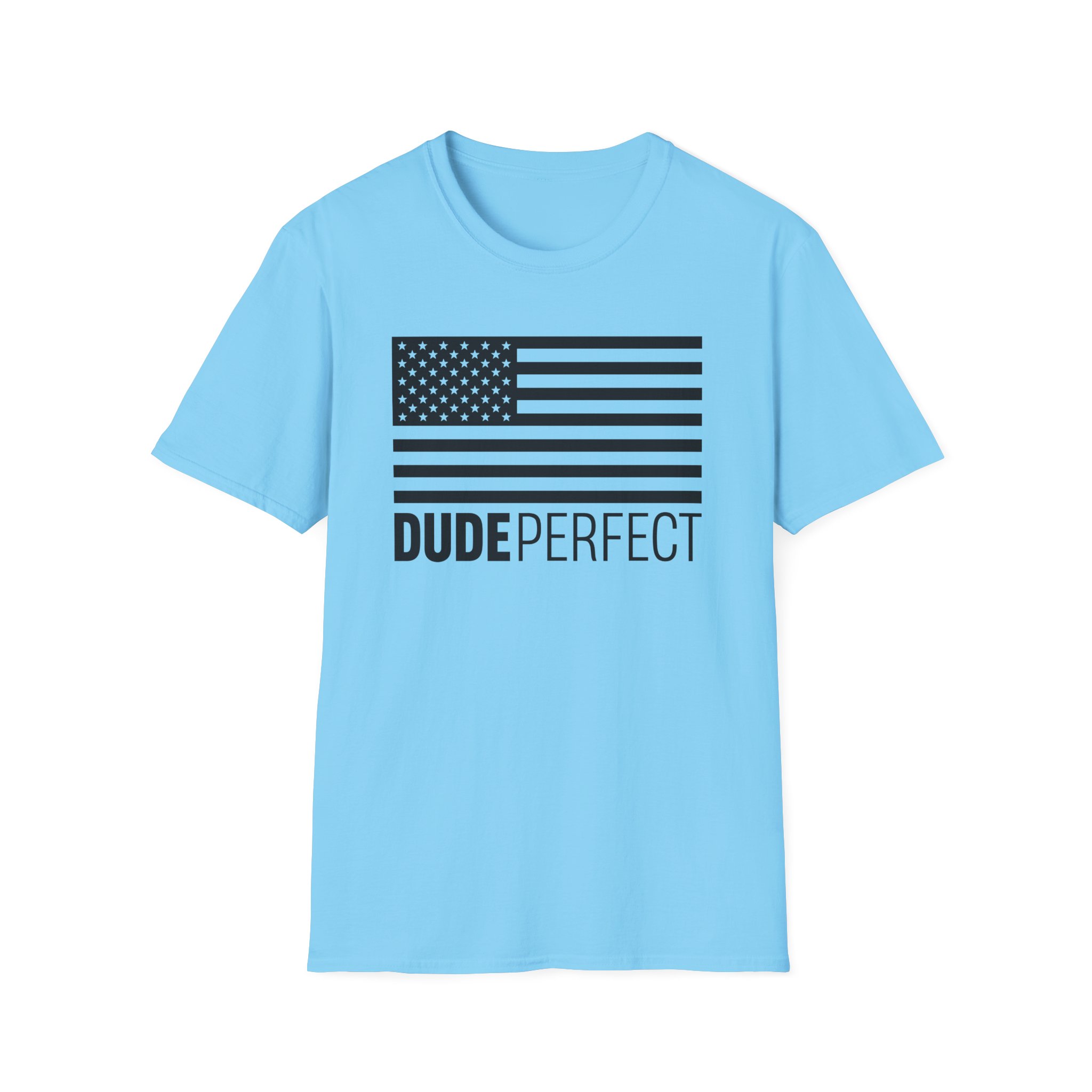 Dude Perfect Tonal Flag Unisex Softstyle T-Shirt - Image 7