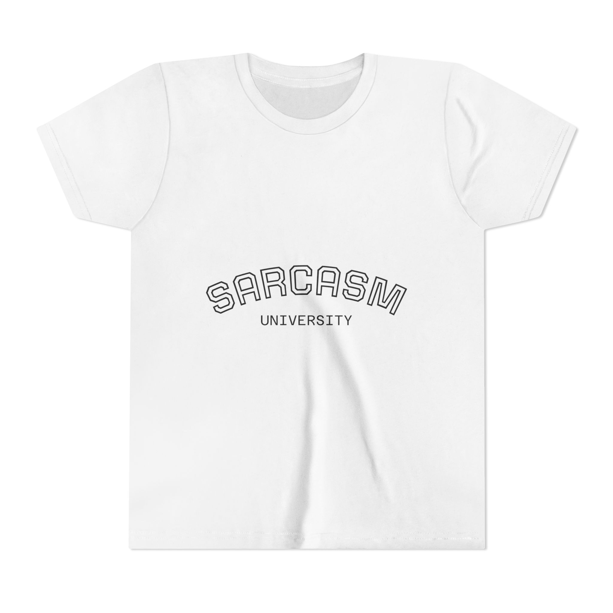 Sarcasm University Youth Tee — Funny Kids Graphic T-Shirt