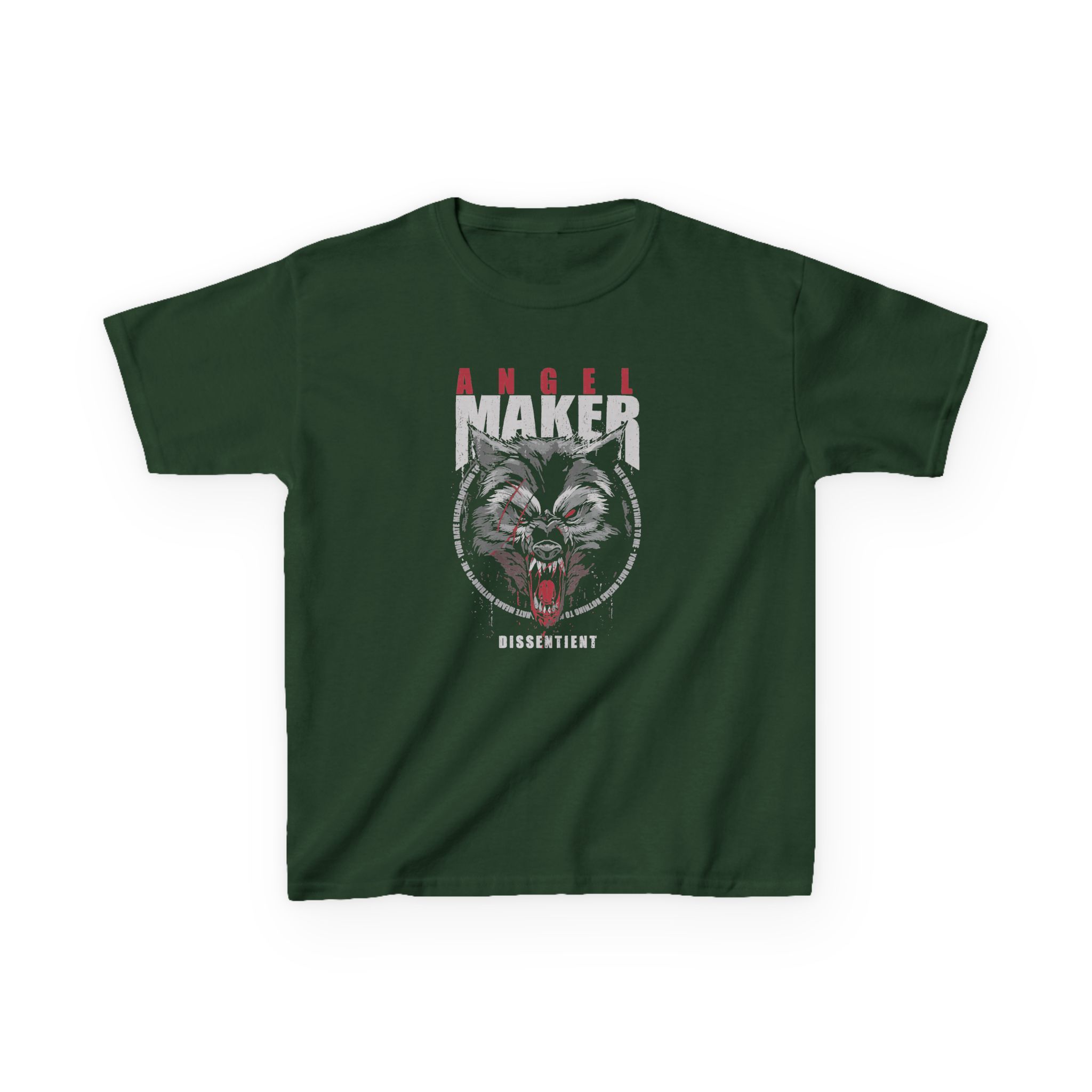 Angelmaker Battle Wolf Kids Heavy Cotton™ Tee - Image 3