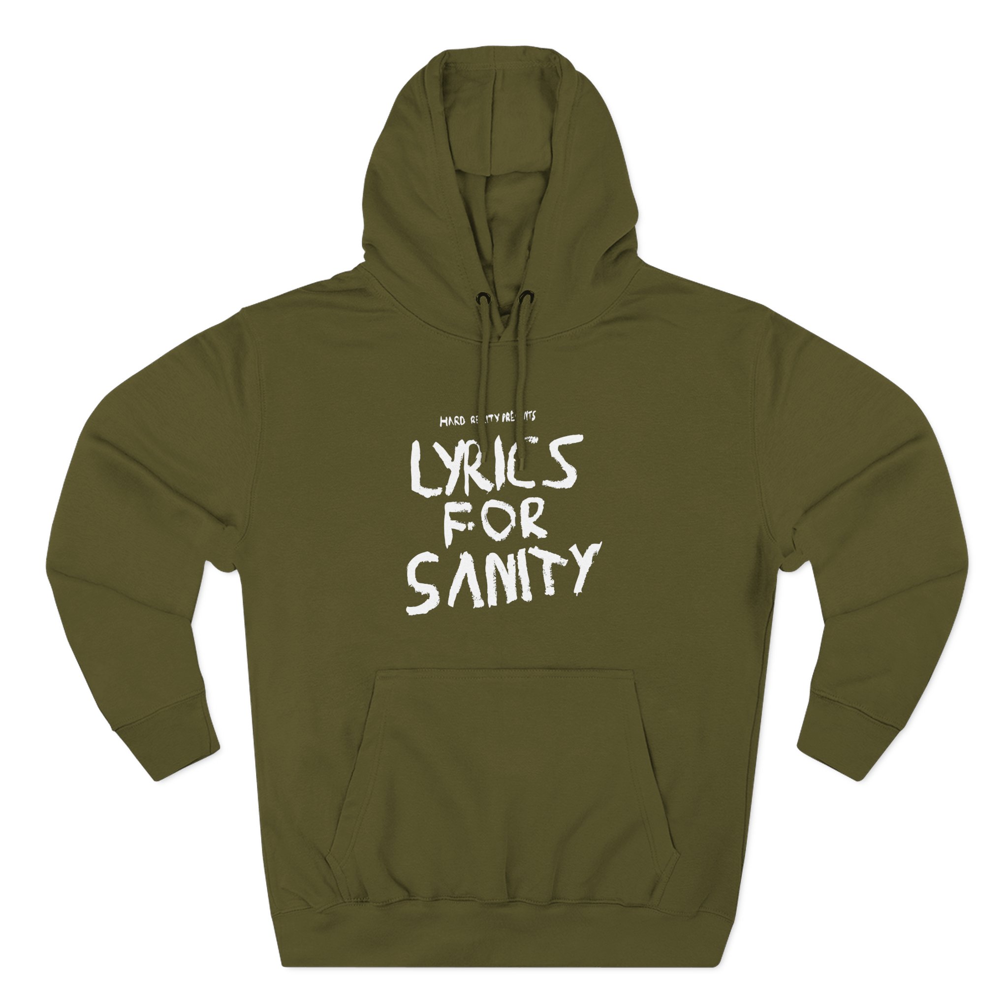 Songer Lyrics for Sanity Three-Panel Fleece Hoodie - Image 5