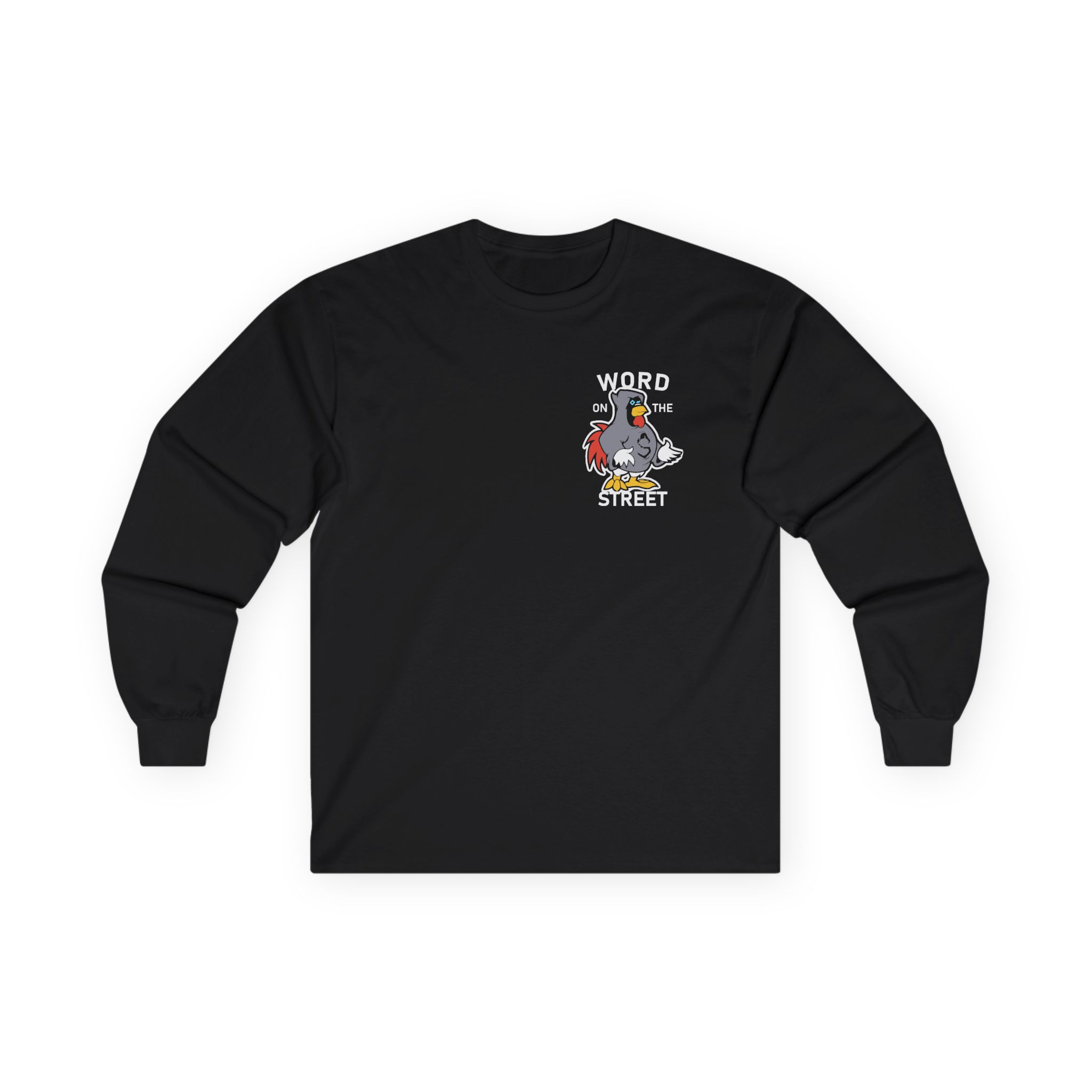 Shroud Chicken Word On The Street Unisex Ultra Cotton Long Sleeve Tee - Image 3