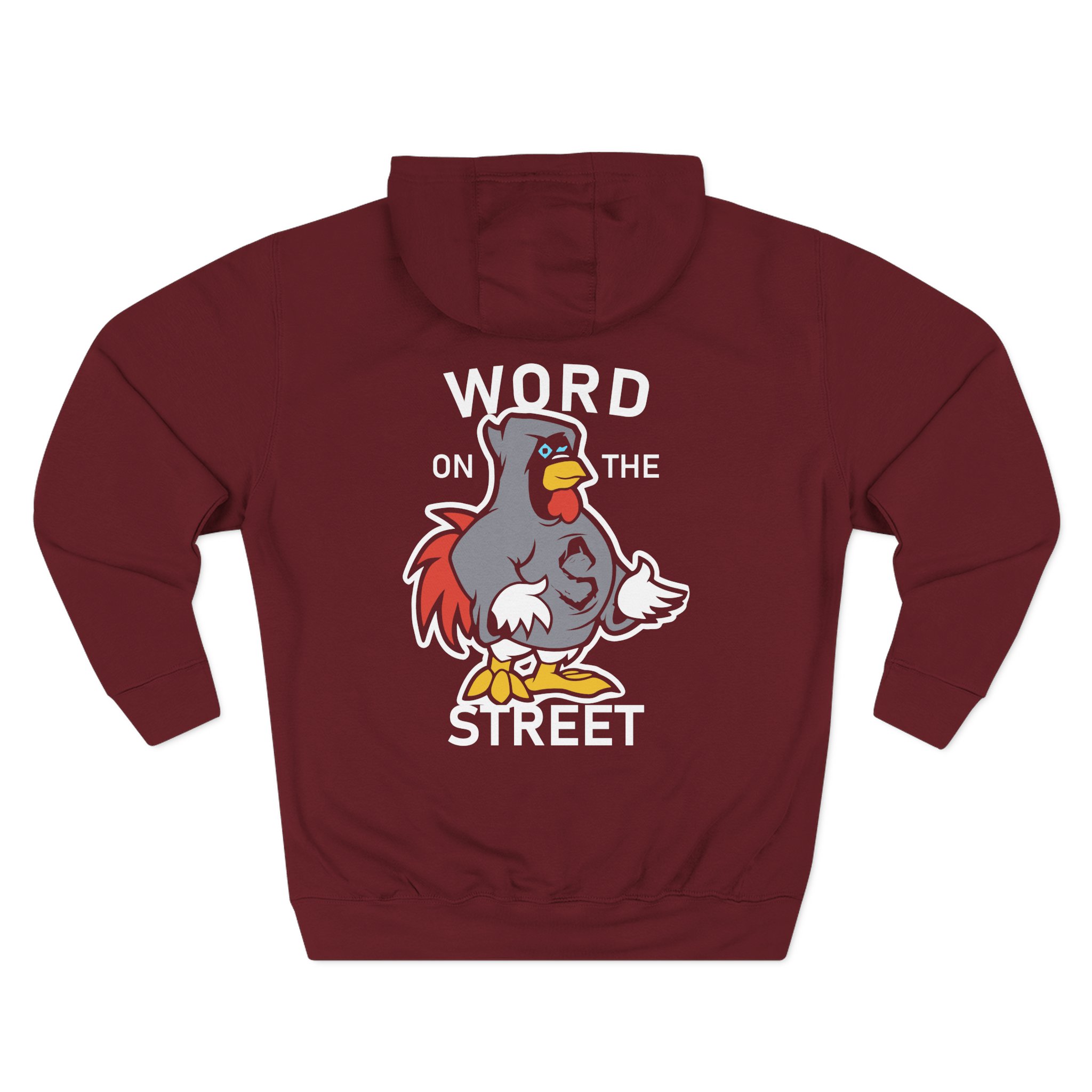 Shroud Chicken Word On The Street Three-Panel Fleece Hoodie - Image 2