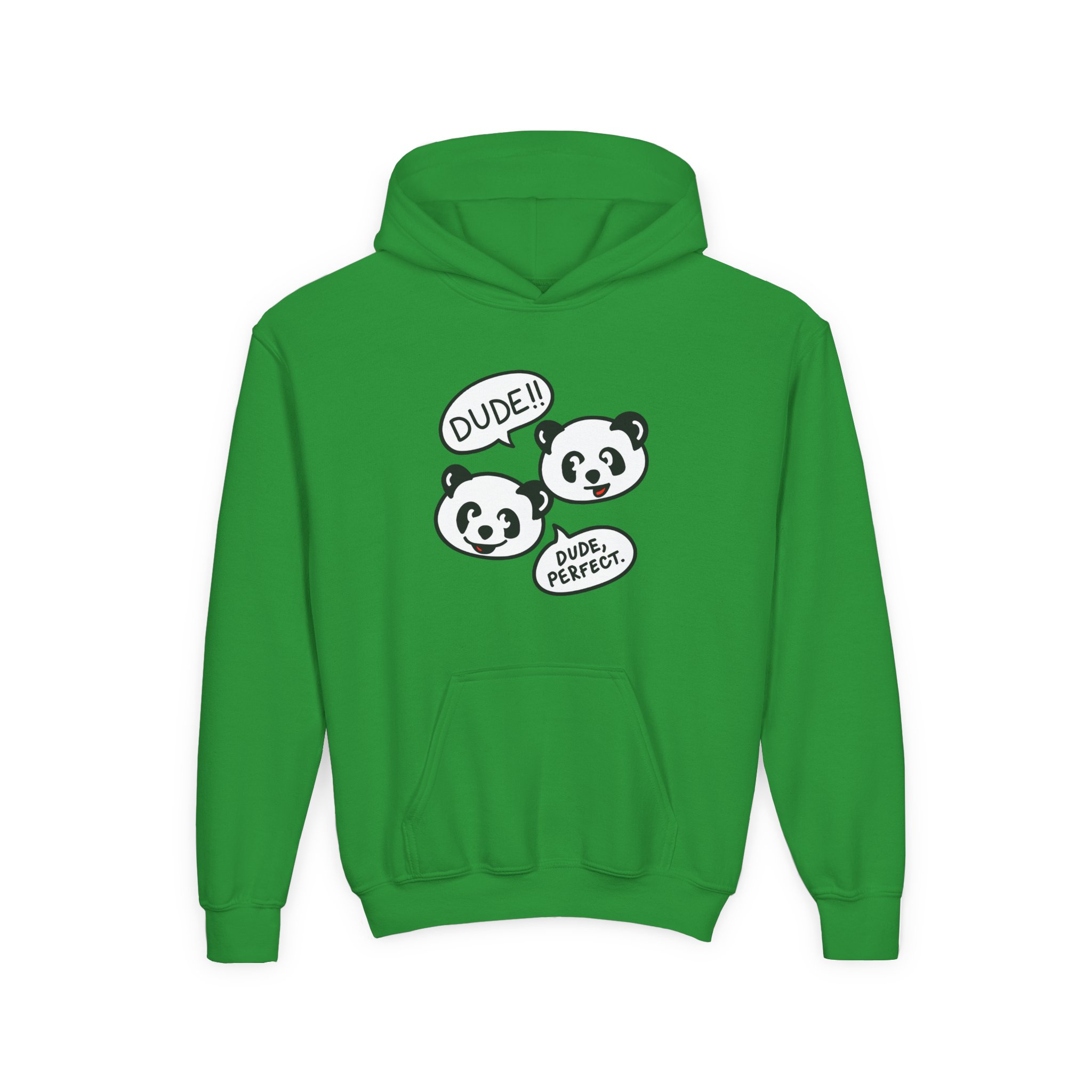 Dude Perfect Panda Comic Youth Heavy Blend Hooded Sweatshirt - Image 11