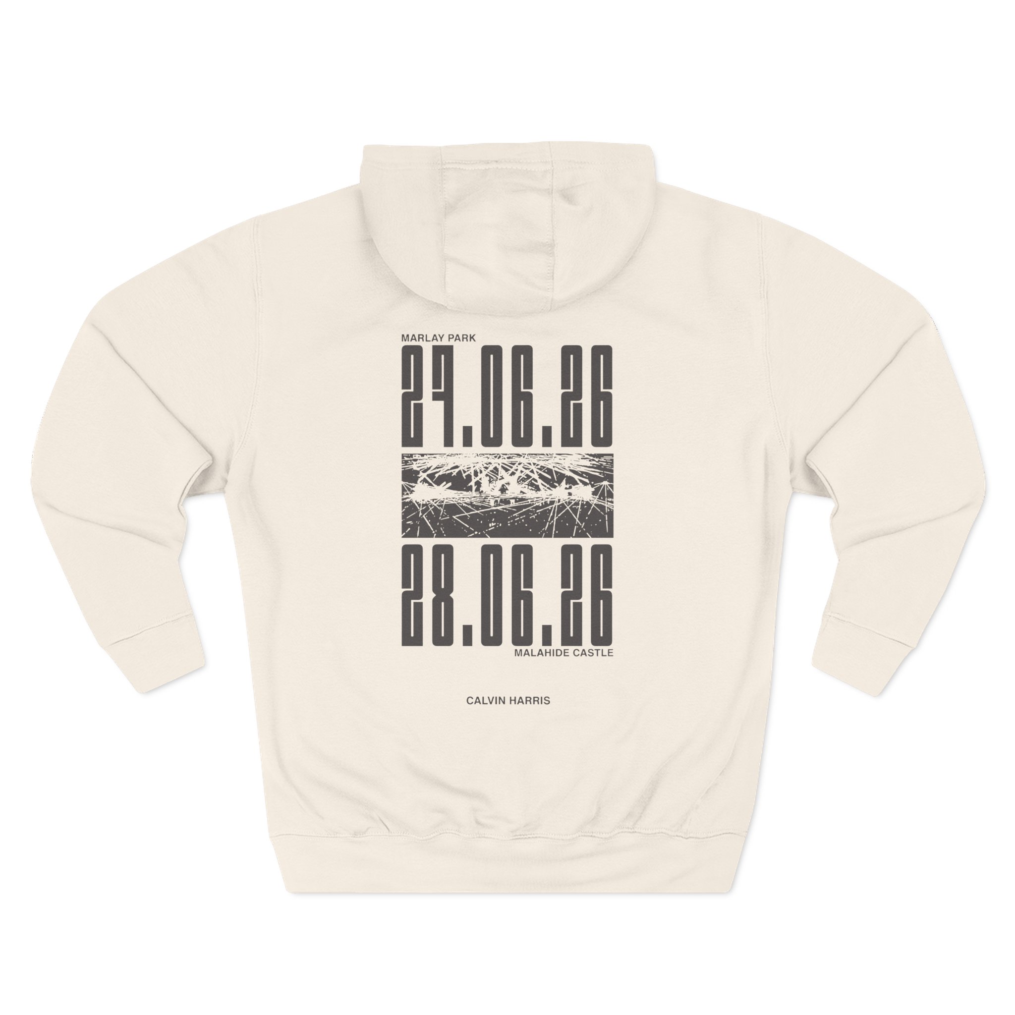 Calvin Harris Malahide Castle Tour Three-Panel Fleece Hoodie - Image 6