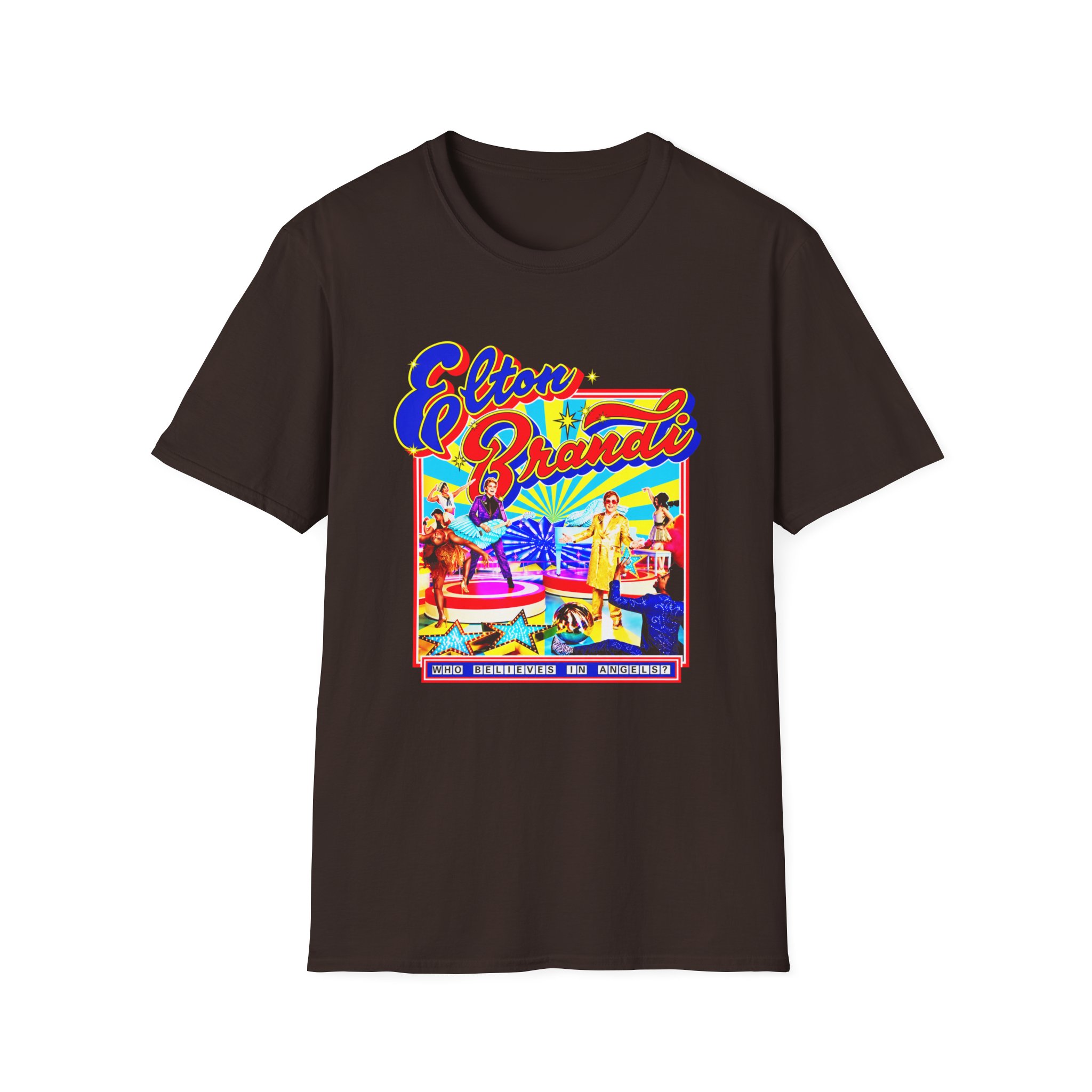 Ej Farewell Who Believes in Angels Unisex Softstyle T-Shirt - Image 3