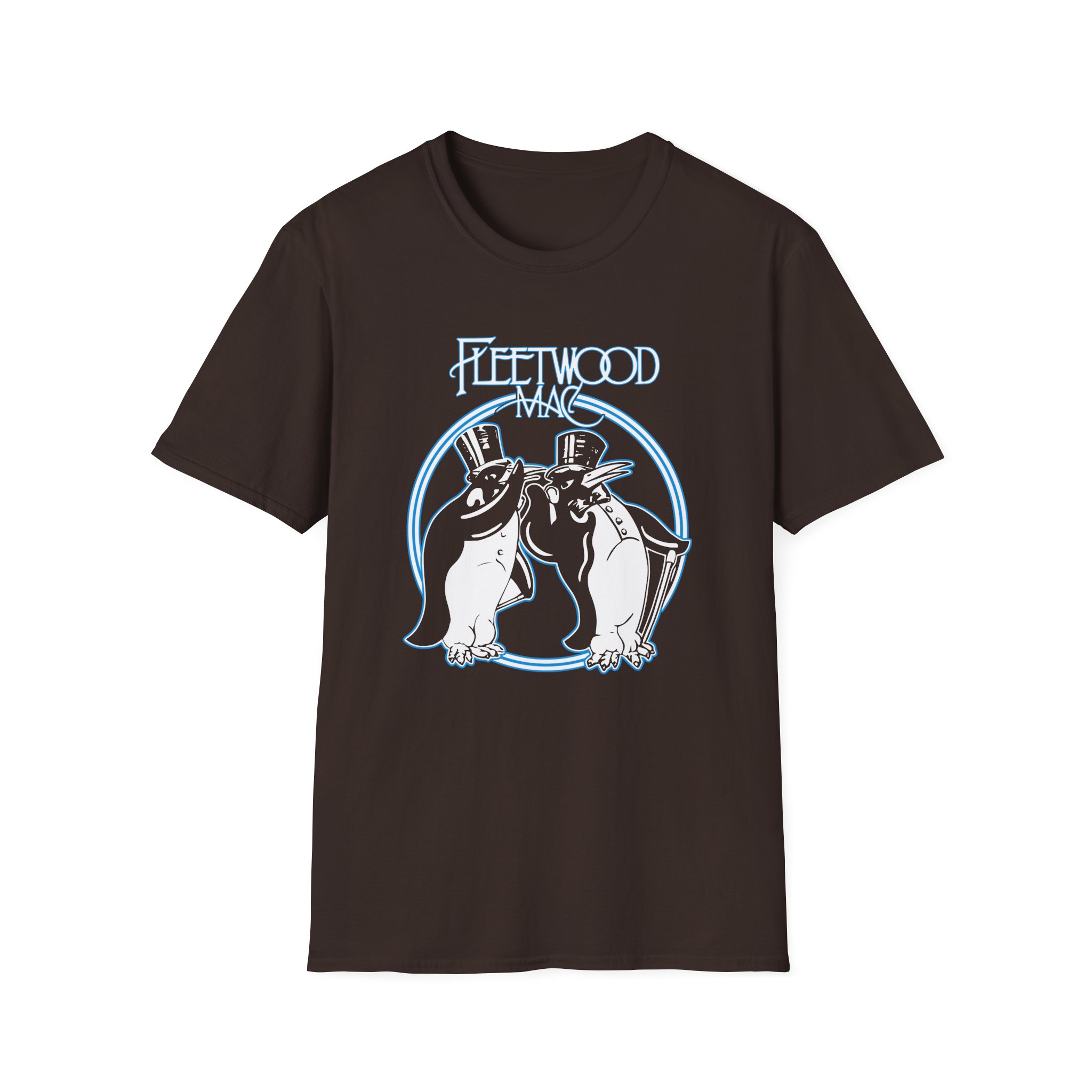 Fleetwood Mac Penguin Unisex Softstyle T-Shirt - Image 3