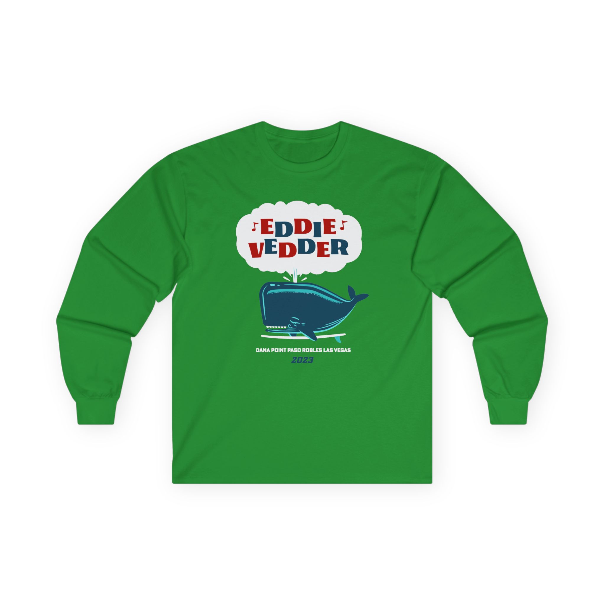 Eddie Vedder Whale Unisex Ultra Cotton Long Sleeve Tee - Image 3