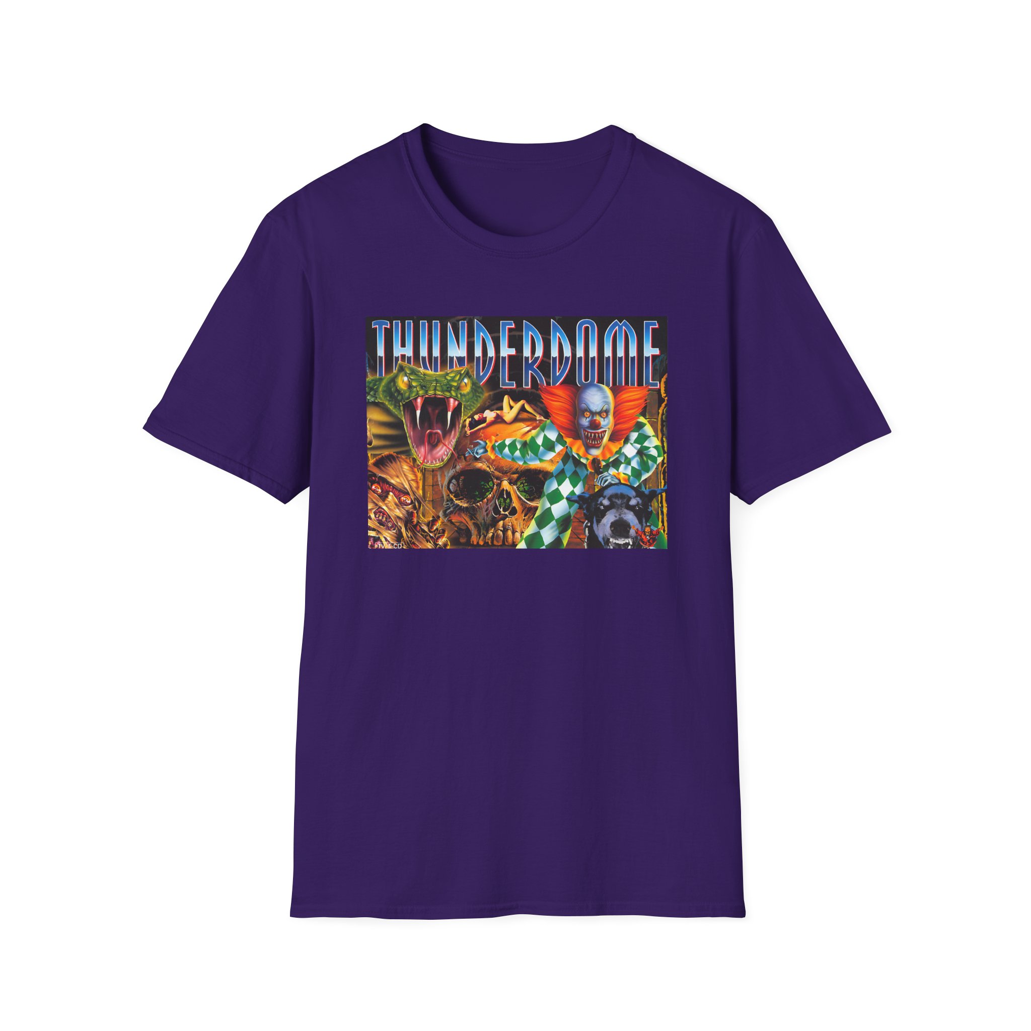 Thunderdome Hardcore Will Never Die Unisex Softstyle T-Shirt - Image 17