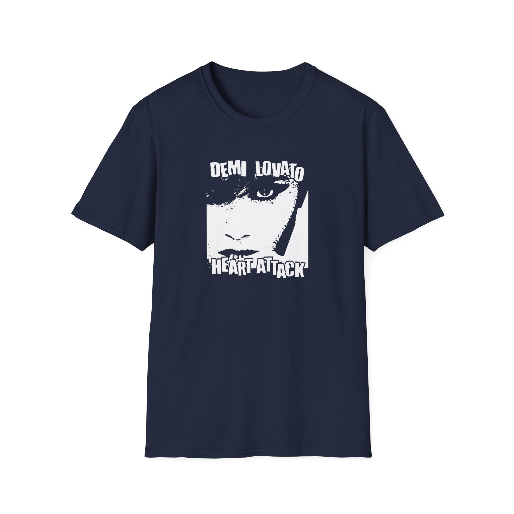D L Heart Attack Anniversary Unisex Softstyle T-Shirt - Image 11