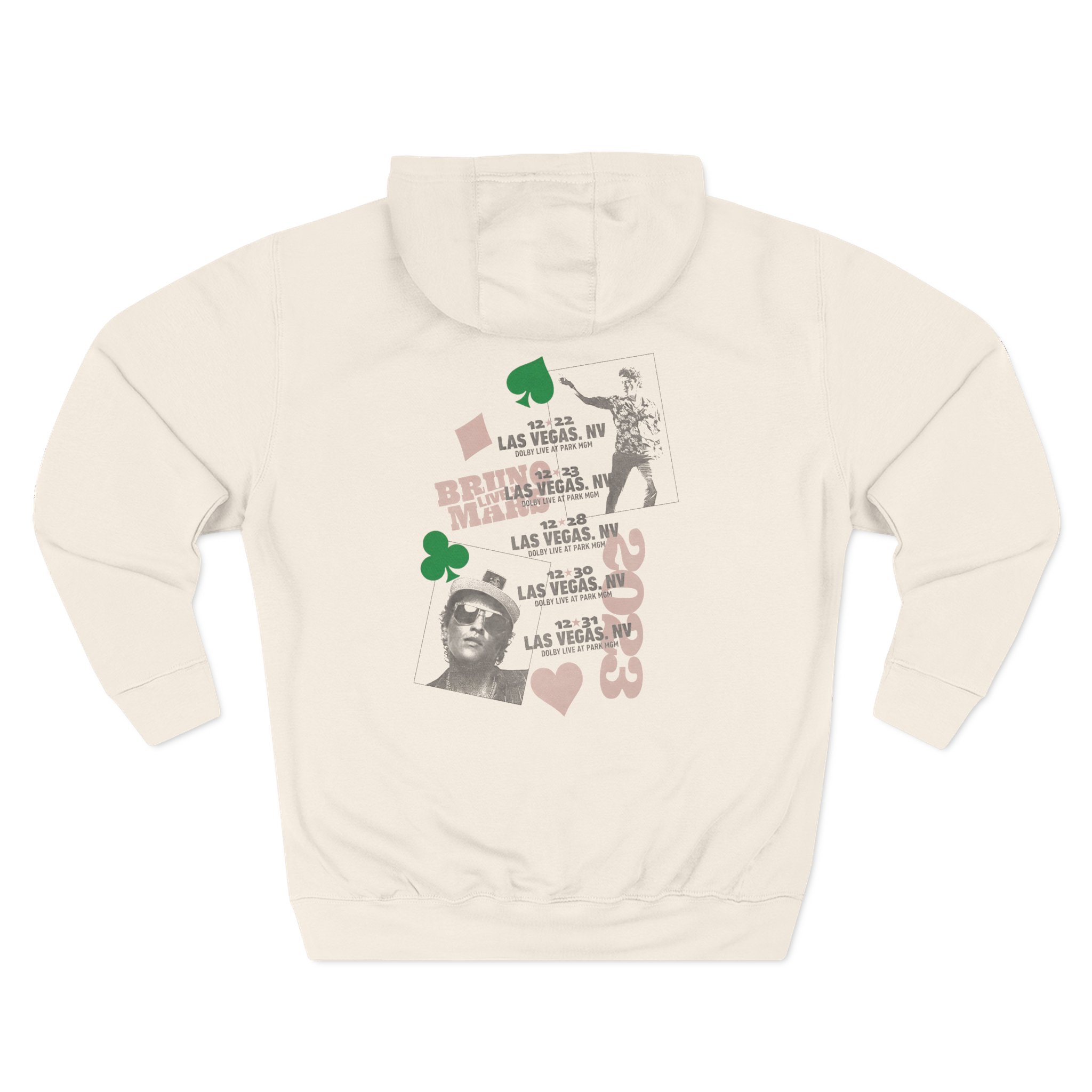 Bruno Mars Live Three-Panel Fleece Hoodie - Image 4