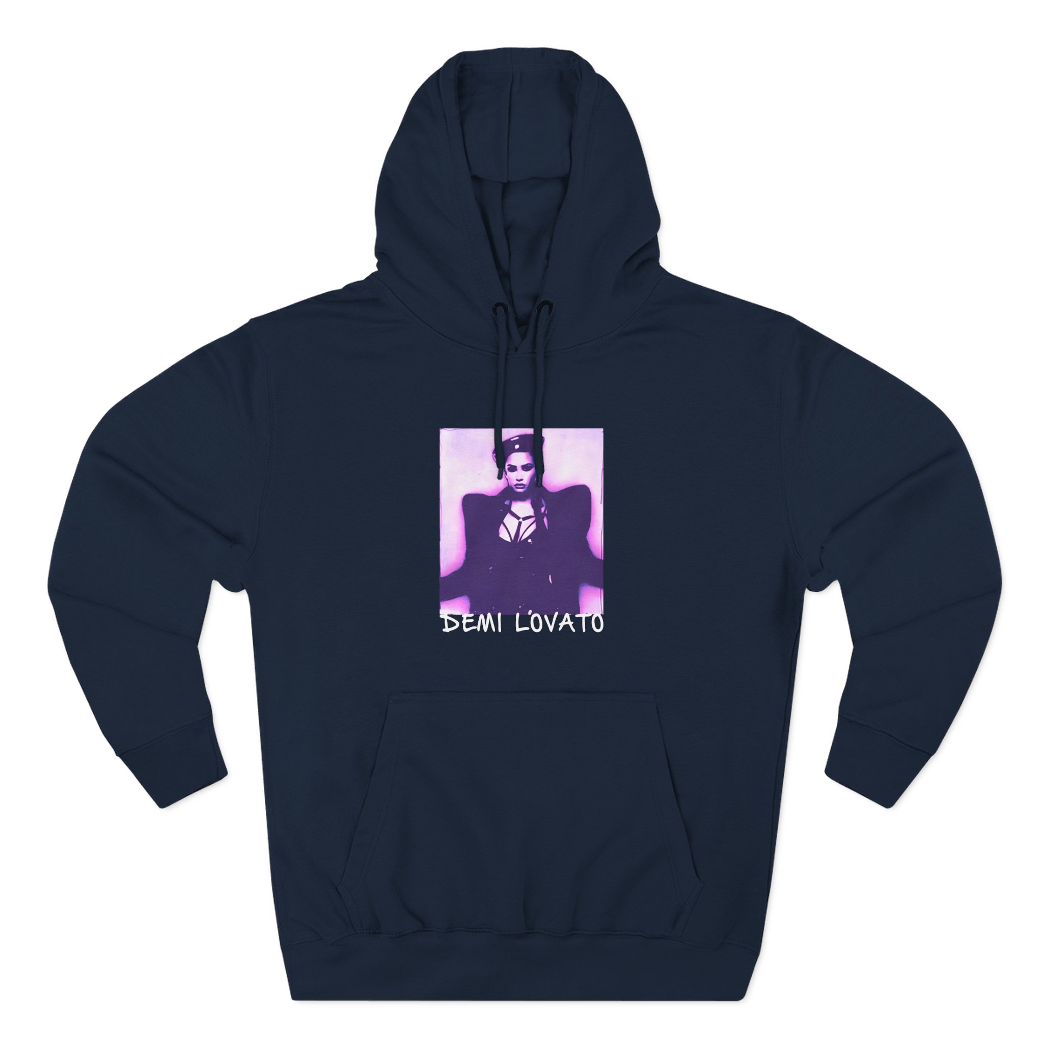 D L Lilac Gradient Photo Three-Panel Fleece Hoodie - Image 7