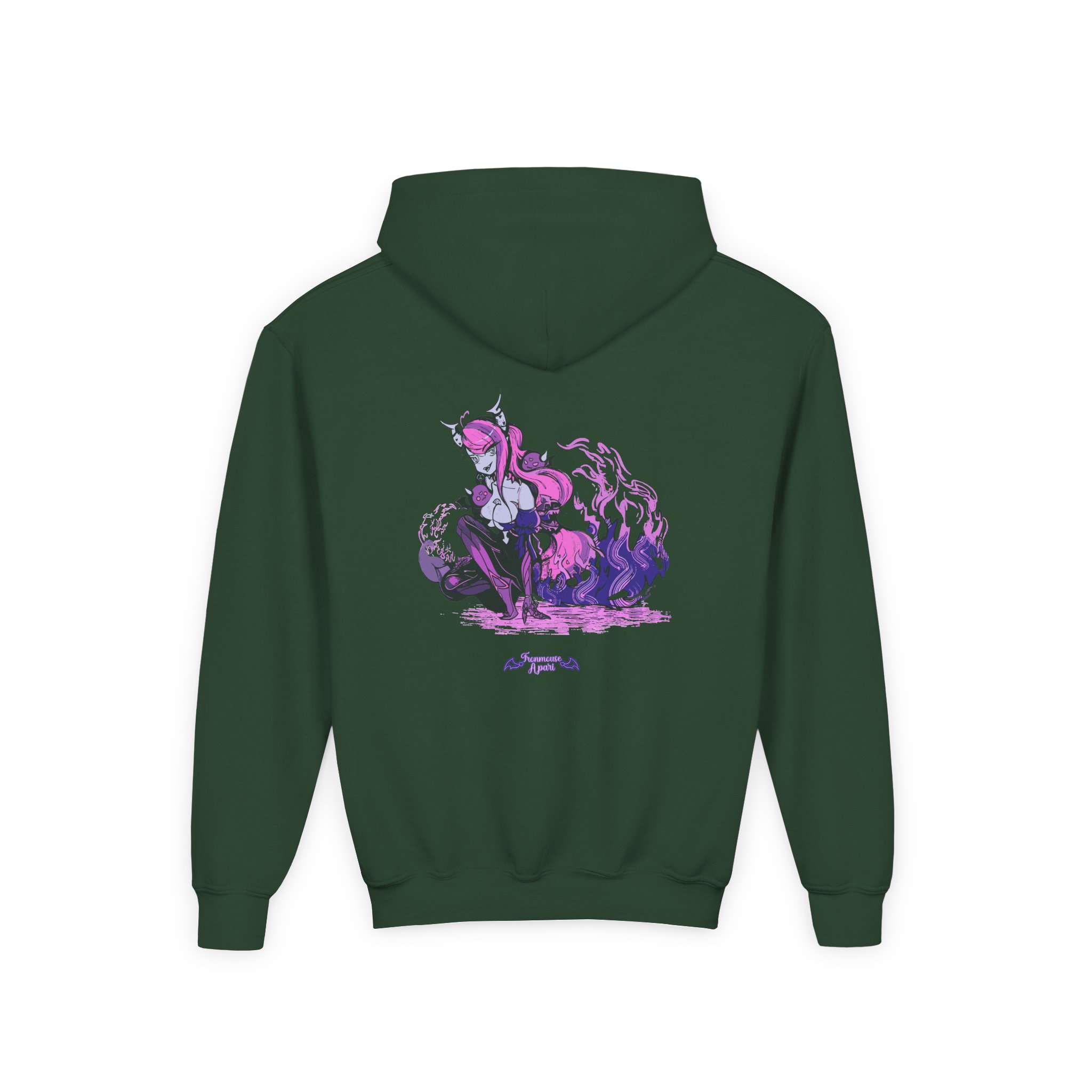Ironmouse Underworld Goddess Youth Heavy Blend Hooded Sweatshirt - Image 4