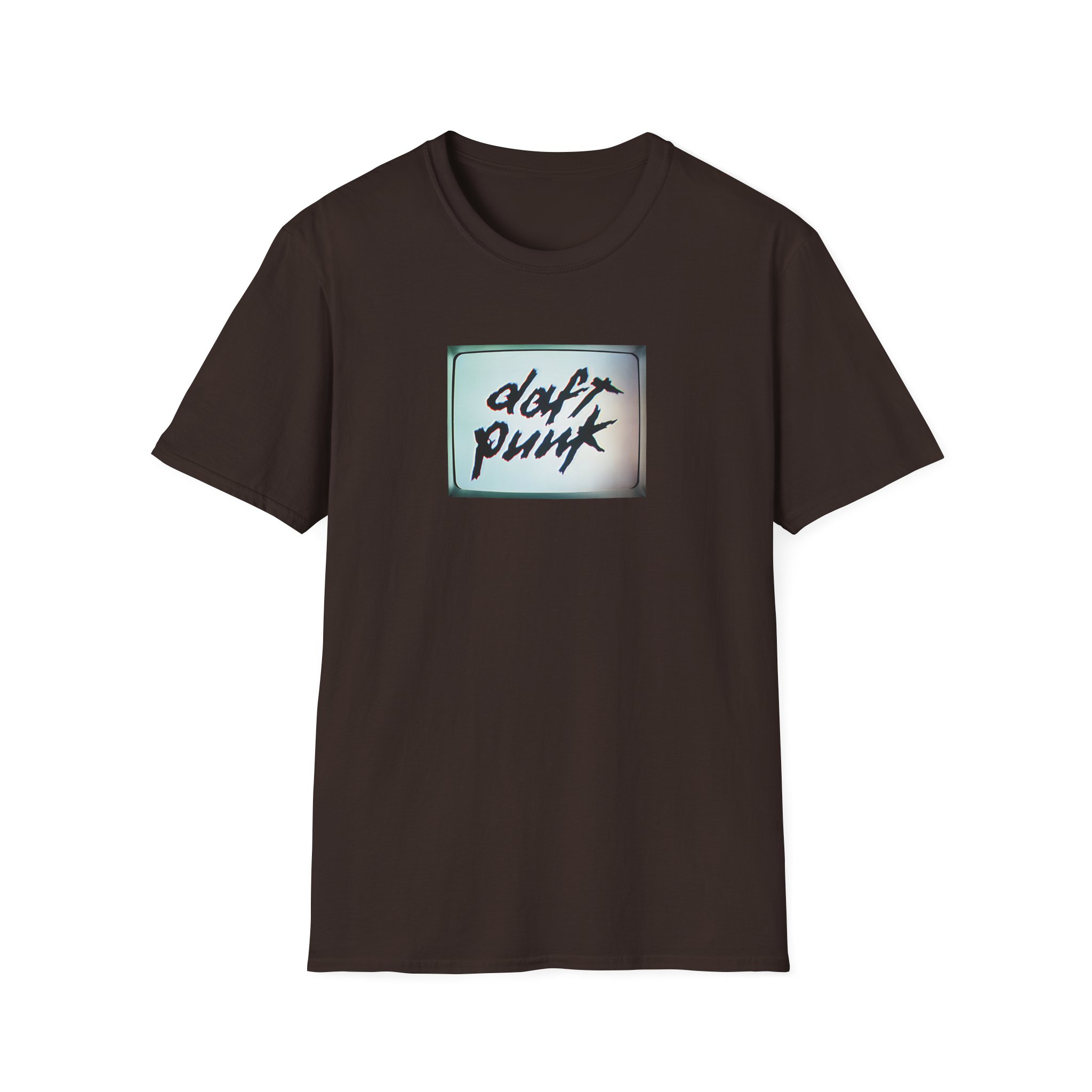 Daft Punk Human After All Black Unisex Softstyle T-Shirt - Image 5