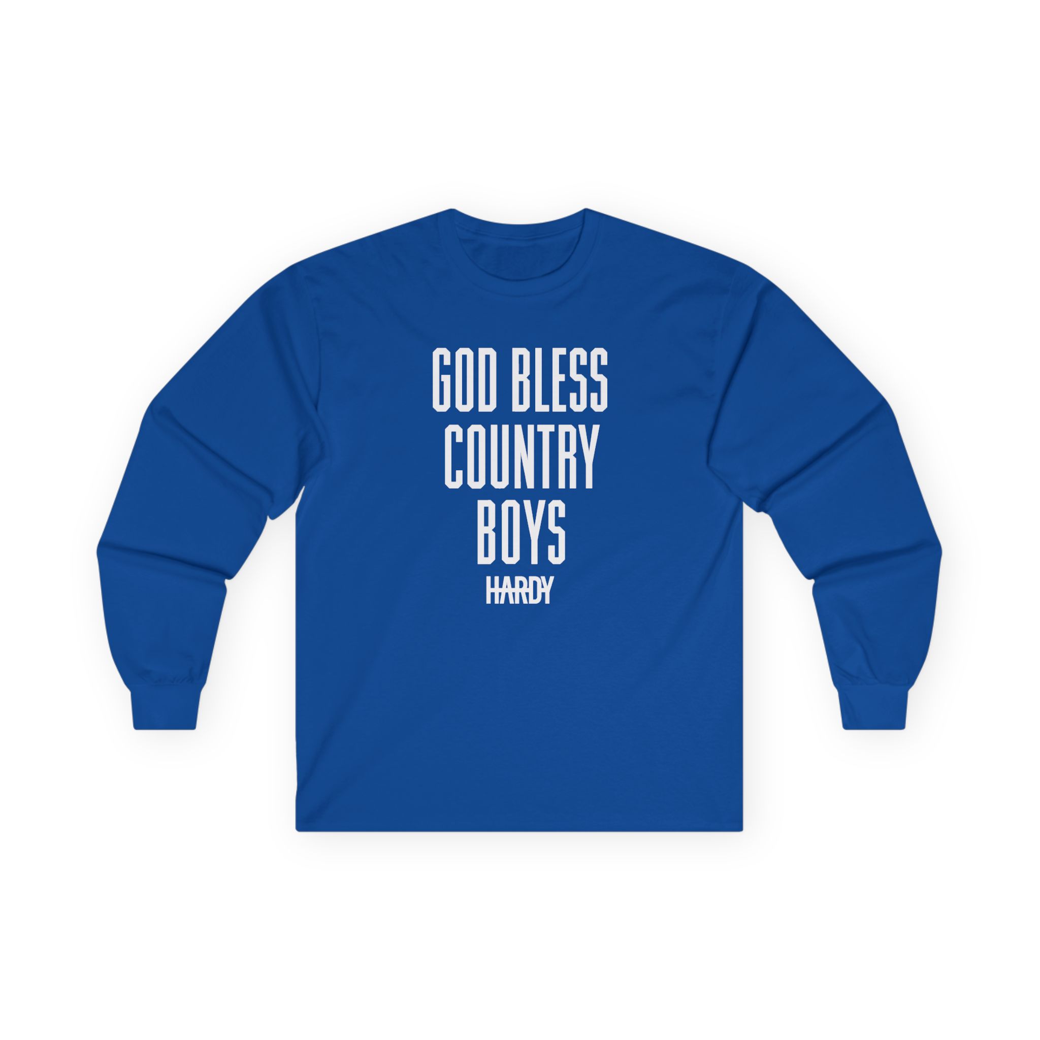 Hd God Bless Country Boys Unisex Ultra Cotton Long Sleeve Tee - Image 9