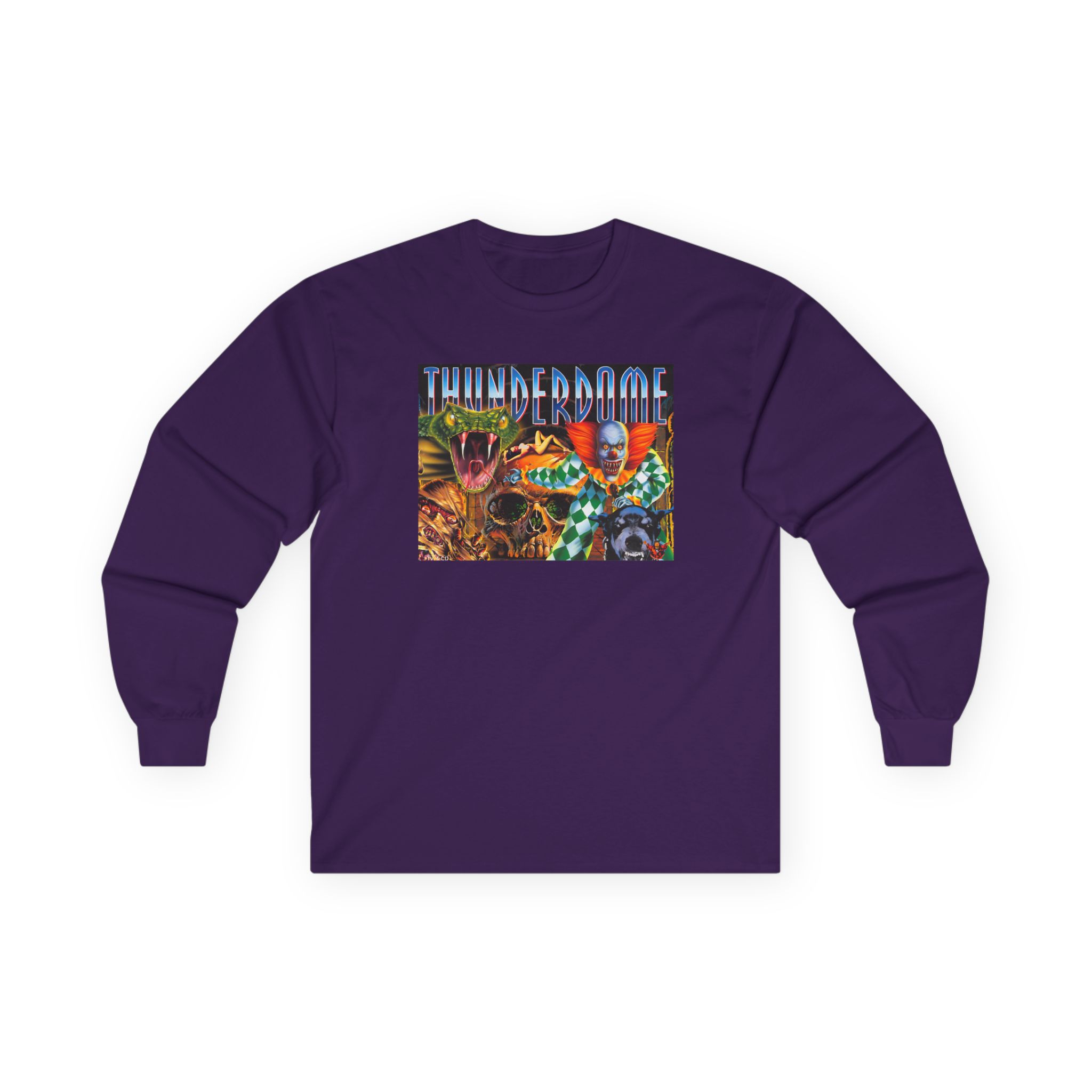 Thunderdome Hardcore Will Never Die Unisex Ultra Cotton Long Sleeve Tee - Image 7