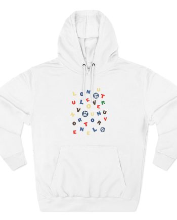 Love on Tour Letras Three-panel Fleece Hoodie