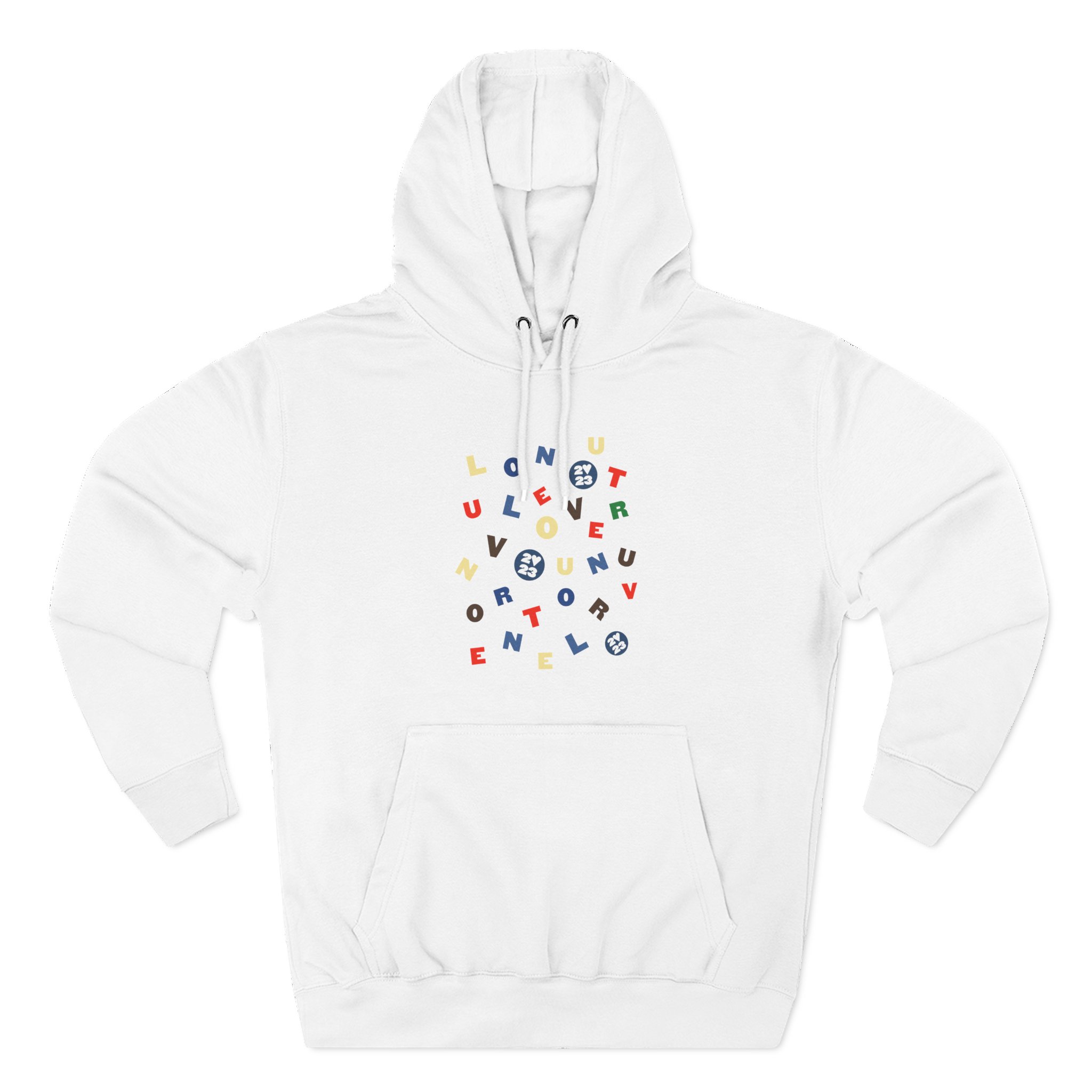 Love on Tour Letras Three-panel Fleece Hoodie