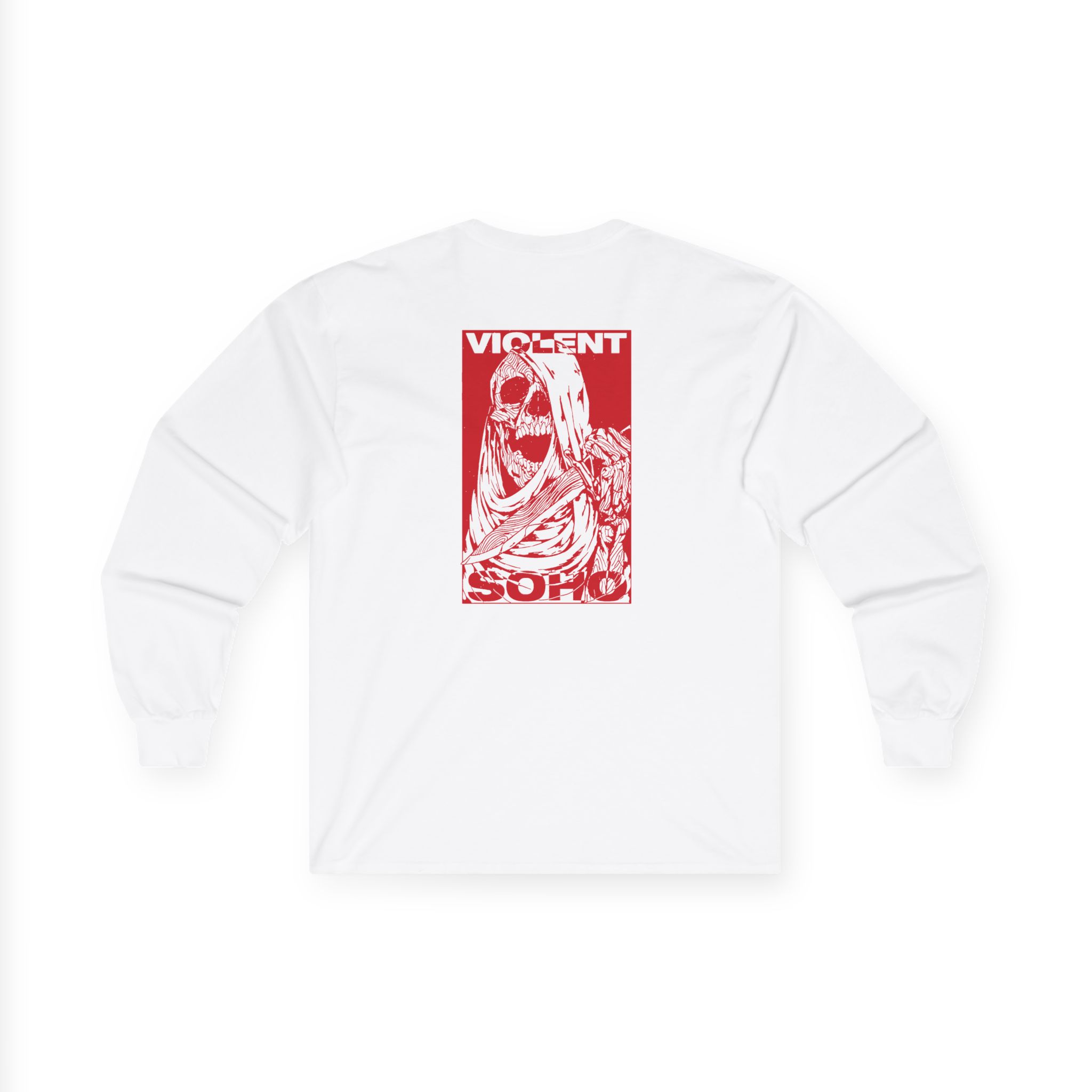 Violent Soho Skull Unisex Ultra Cotton Long Sleeve Tee - Image 2