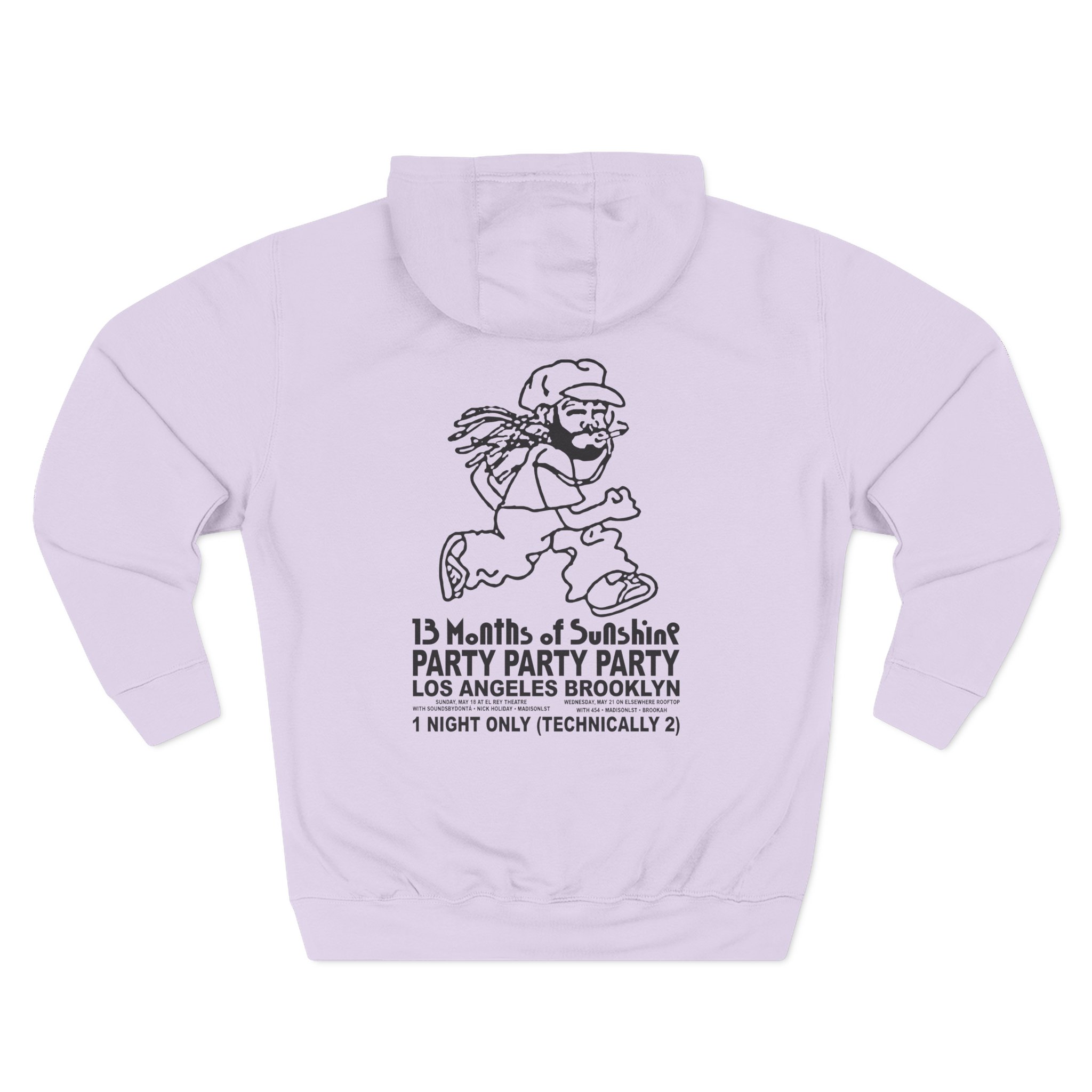 Aminé 13 Seasons Show Three-Panel Fleece Hoodie - Image 14