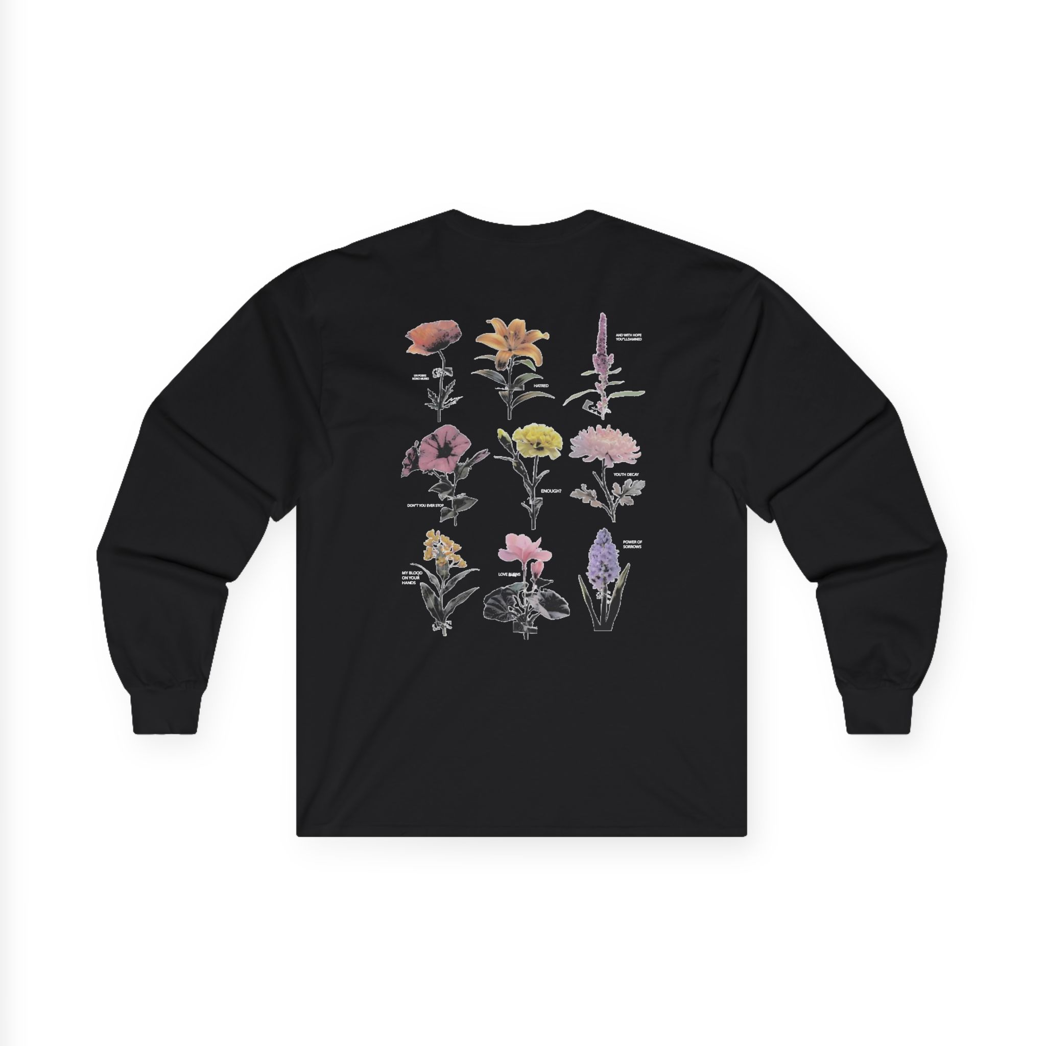 Paleface Swiss Hidden Flowers Unisex Ultra Cotton Long Sleeve Tee - Image 2