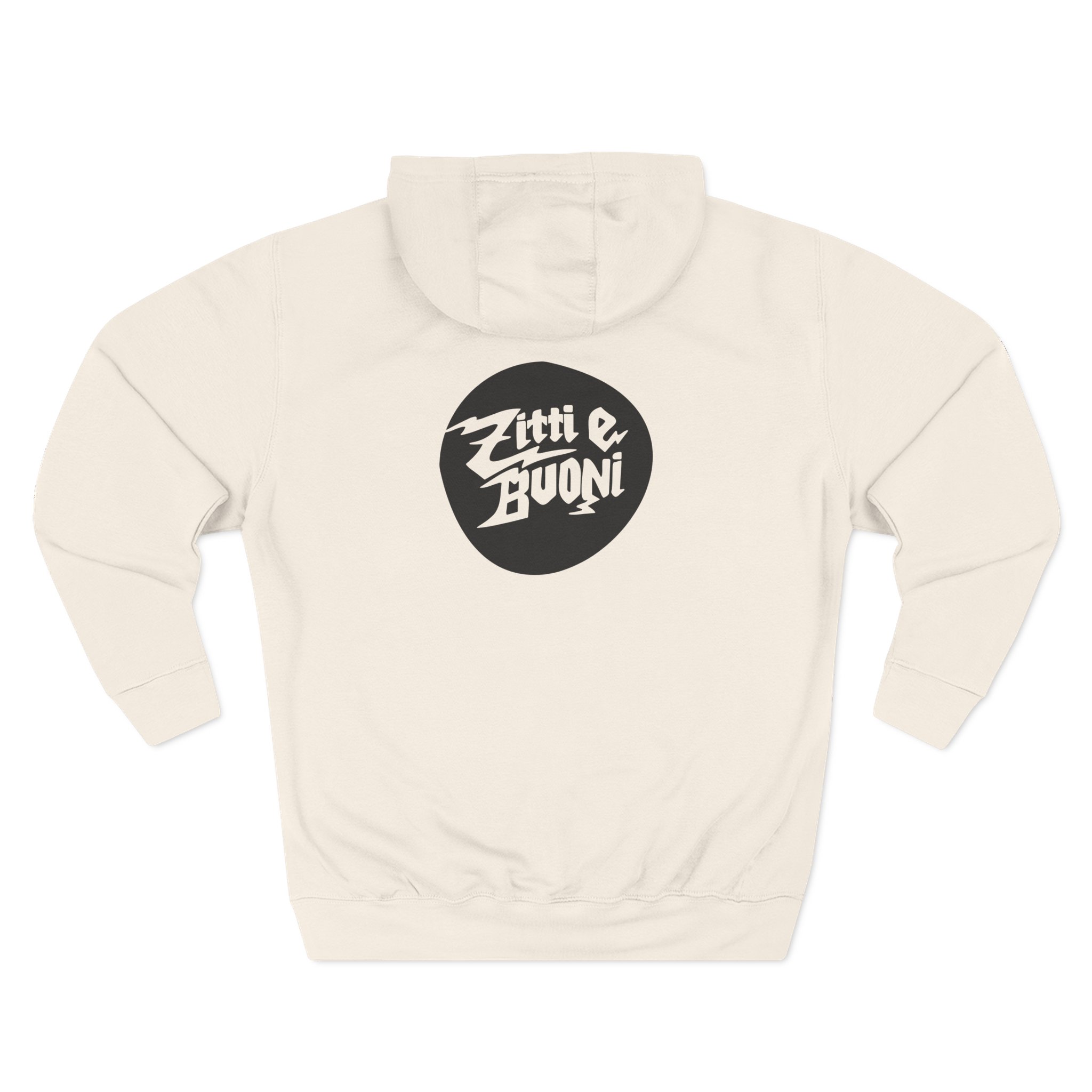 Maneskin Pocket Logo & Zitti e Buoni Circle Three-Panel Fleece Hoodie - Image 6